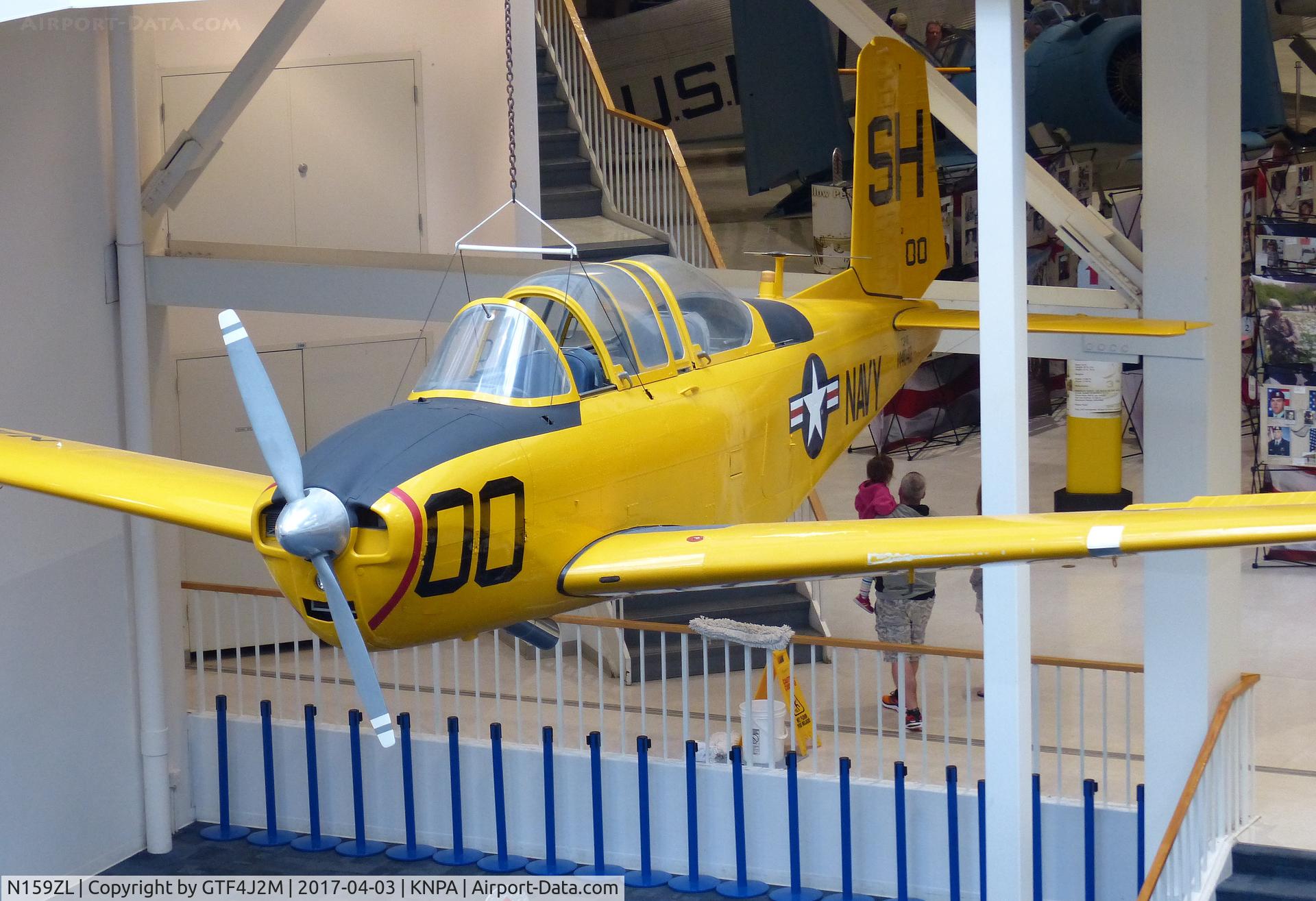 N159ZL, Beech T-34B Mentor C/N BG-347, N159ZL  at NMNA Pensacola 3.4.17  as '144040 :SH-00'  USN c/s