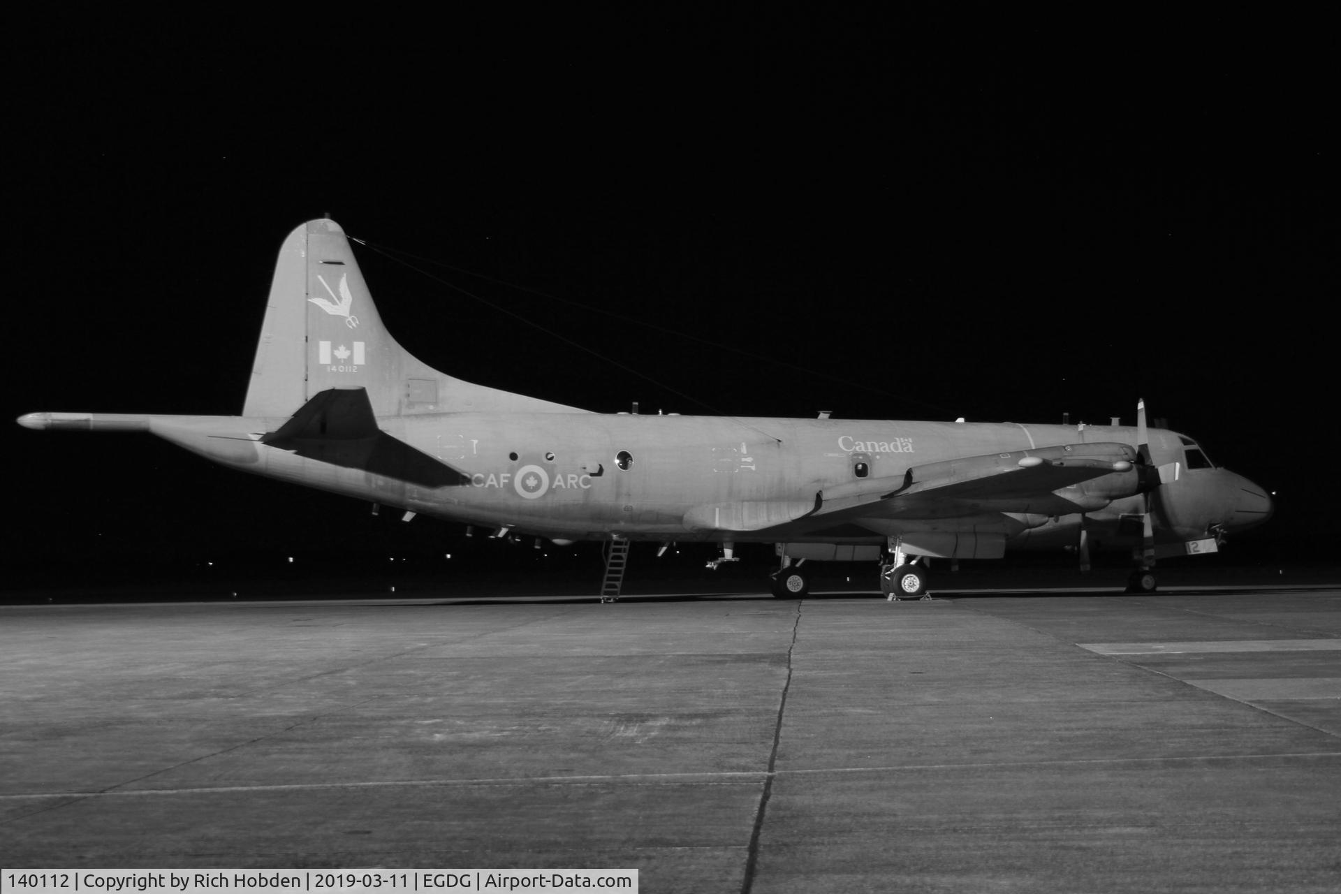 140112, Lockheed CP-140 Aurora C/N 285B-5715, Nightstop at Newquay