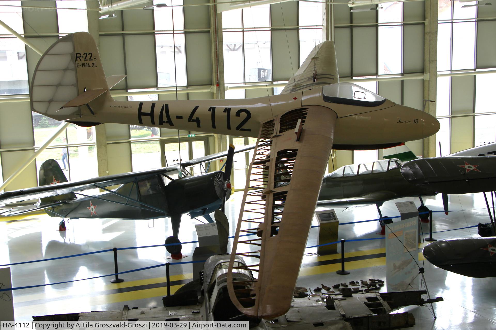 HA-4112, 1950 Rubik R-22S Junius 18 C/N E-890, RepTár. Szolnok aviation history museum, Hungary