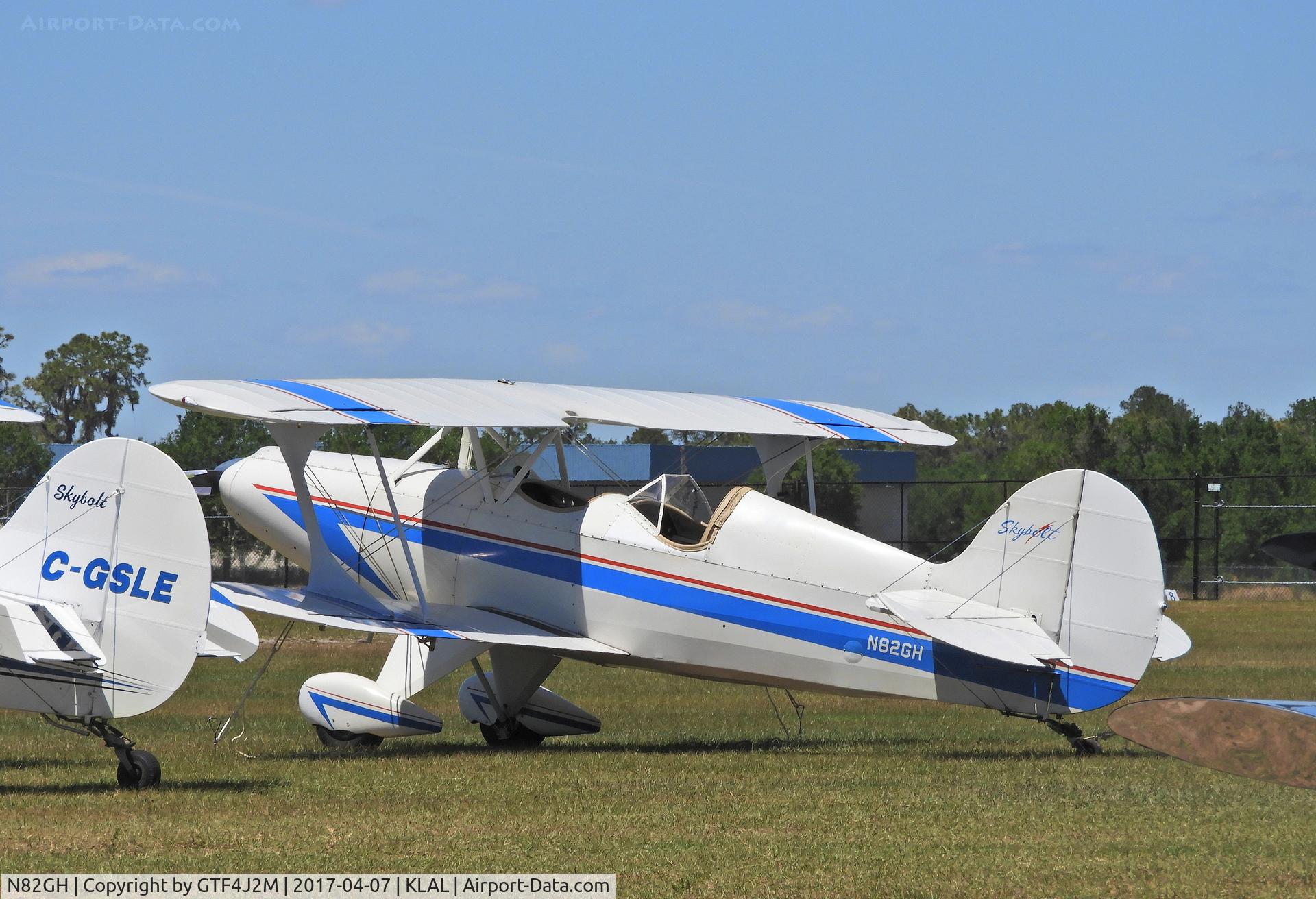 N82GH, 1982 Steen Skybolt C/N 1 (N82DH), N82GH  at Sun 'n Fun, Lakeland 7.4.17