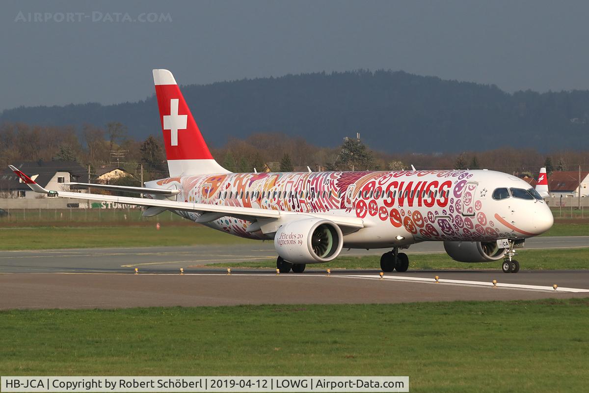 HB-JCA, 2017 Bombardier CSeries CS300 (BD-500-1A11) C/N 55010, HB-JCA @ LOWG 2019