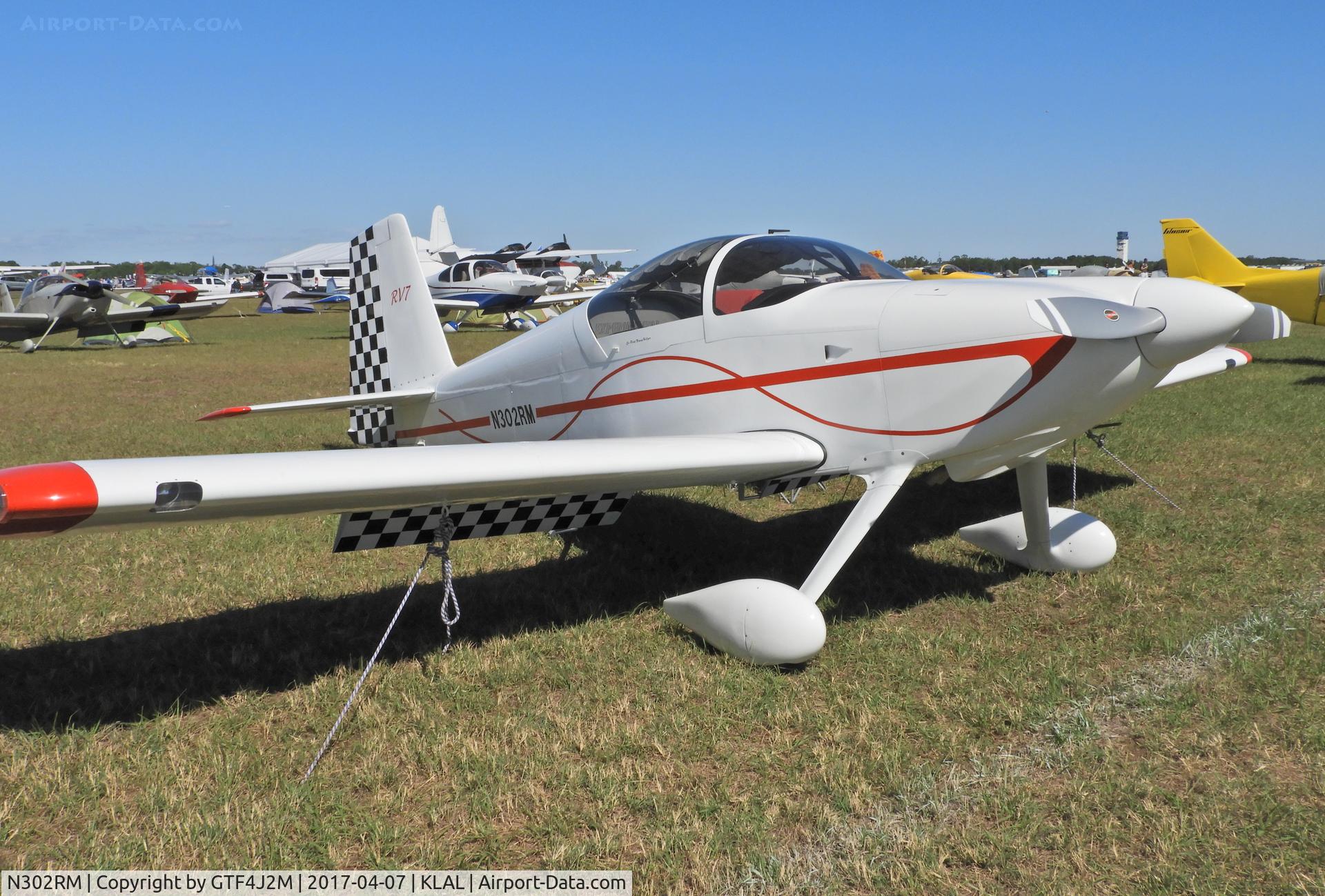 N302RM, 2015 Vans RV-7 C/N 71594, N302RM  at Sun 'n Fun, Lakeland 7.4.17
