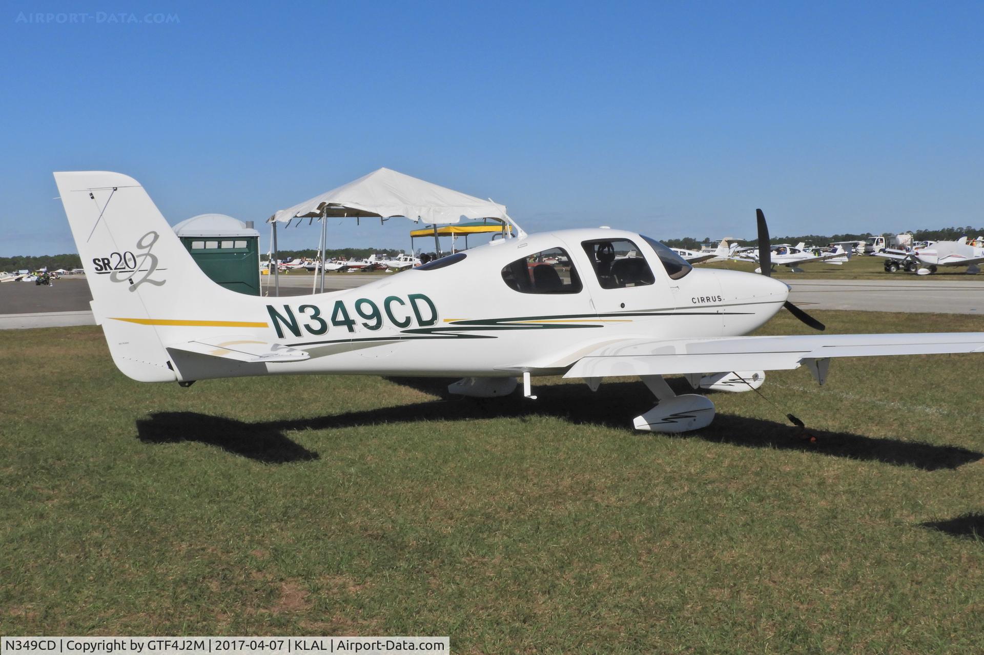 N349CD, 2005 Cirrus SR20 C/N 1509, N349CD  at Sun 'n Fun, Lakeland 7.4.17