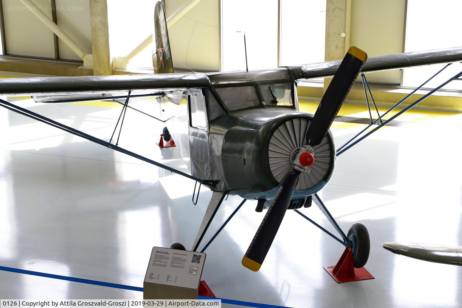 0126, 1952 Yakovlev Yak-12R Creek C/N 0126, RepTár. Szolnok aviation history museum, Hungary