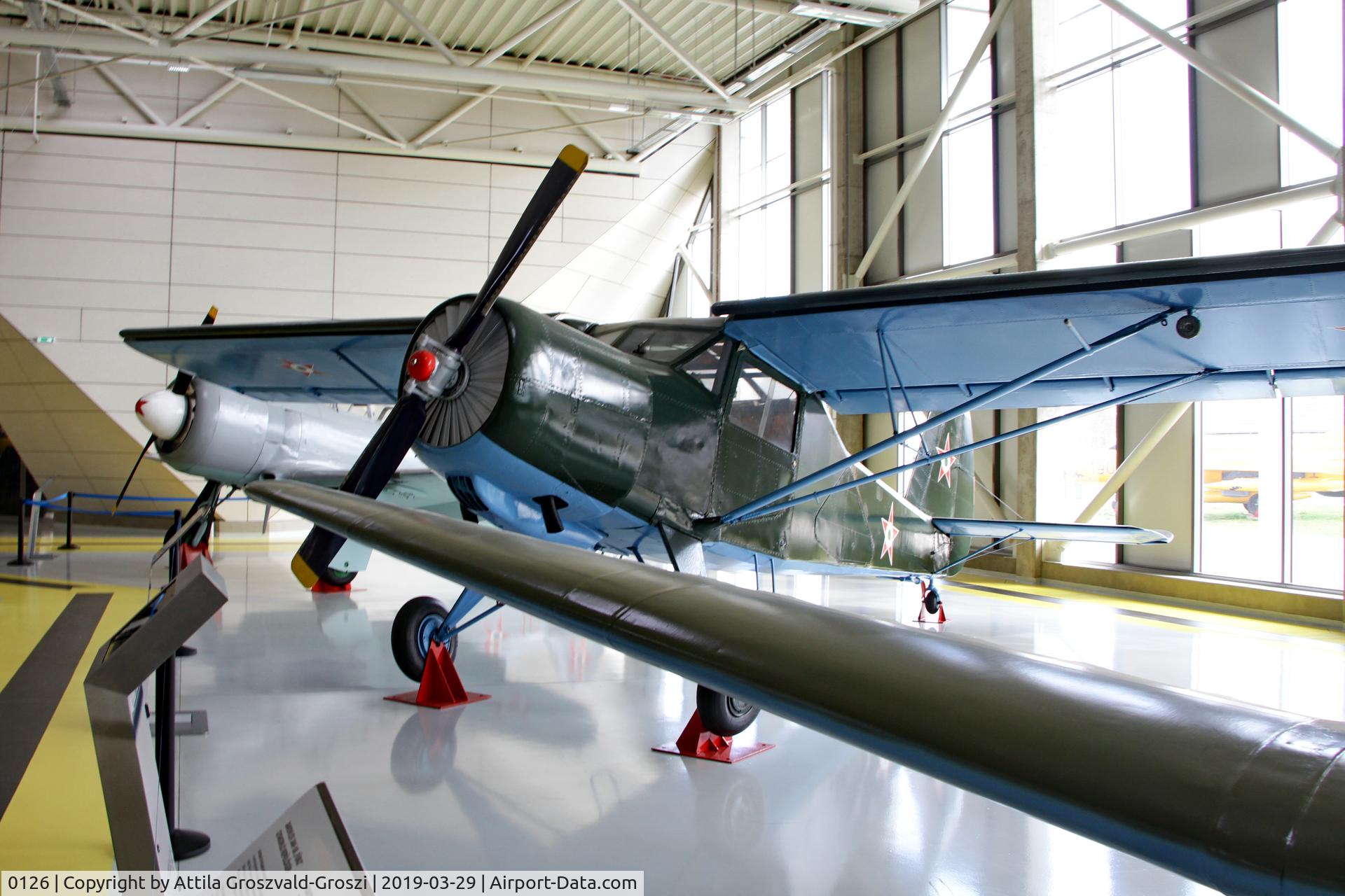 0126, 1952 Yakovlev Yak-12R Creek C/N 0126, RepTár. Szolnok aviation history museum, Hungary