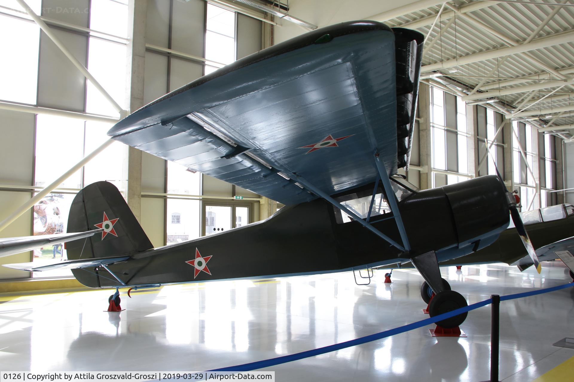 0126, 1952 Yakovlev Yak-12R Creek C/N 0126, RepTár. Szolnok aviation history museum, Hungary