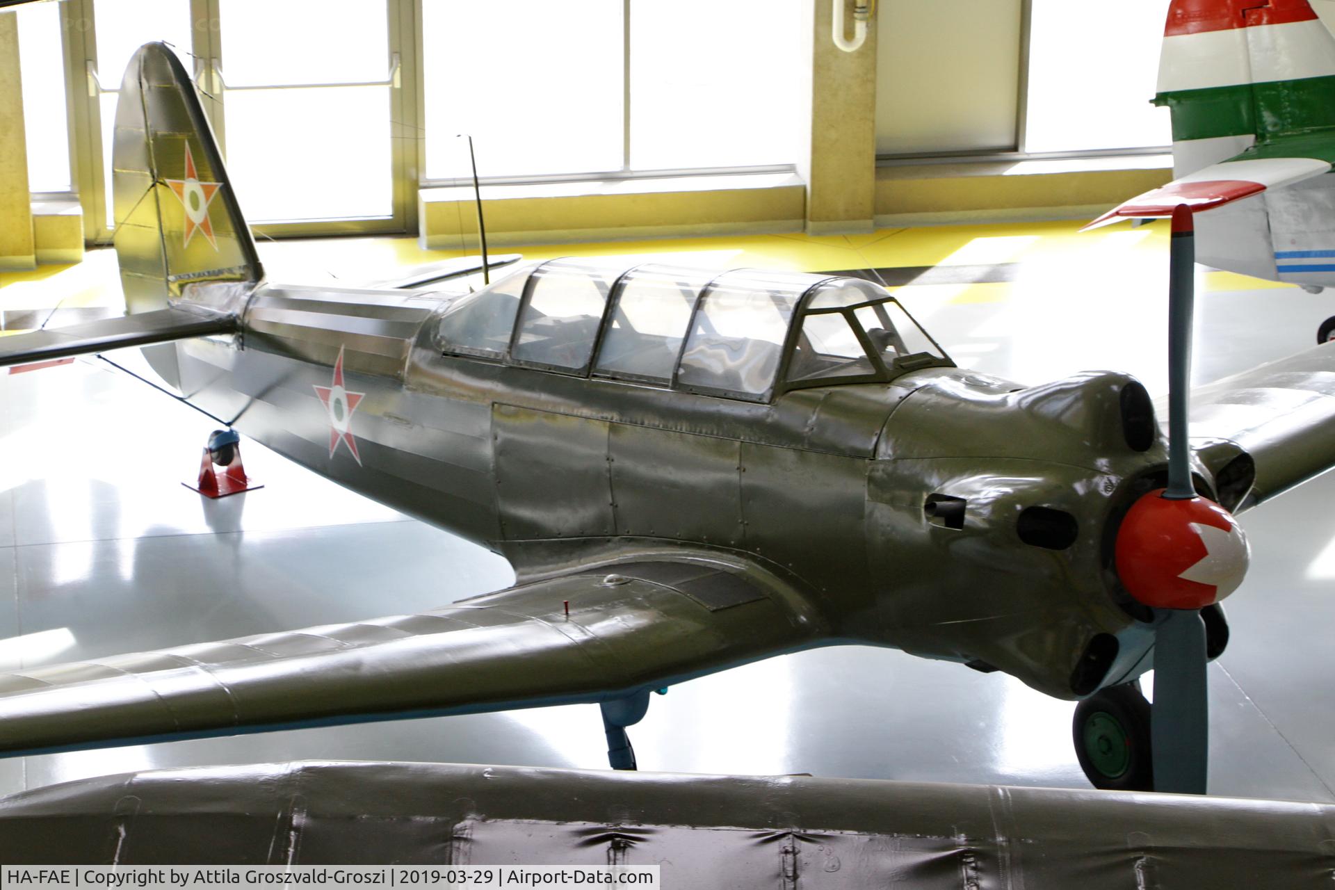 HA-FAE, 1958 Yakovlev Yak-18 C/N 4318, RepTár. Szolnok aviation history museum, Hungary