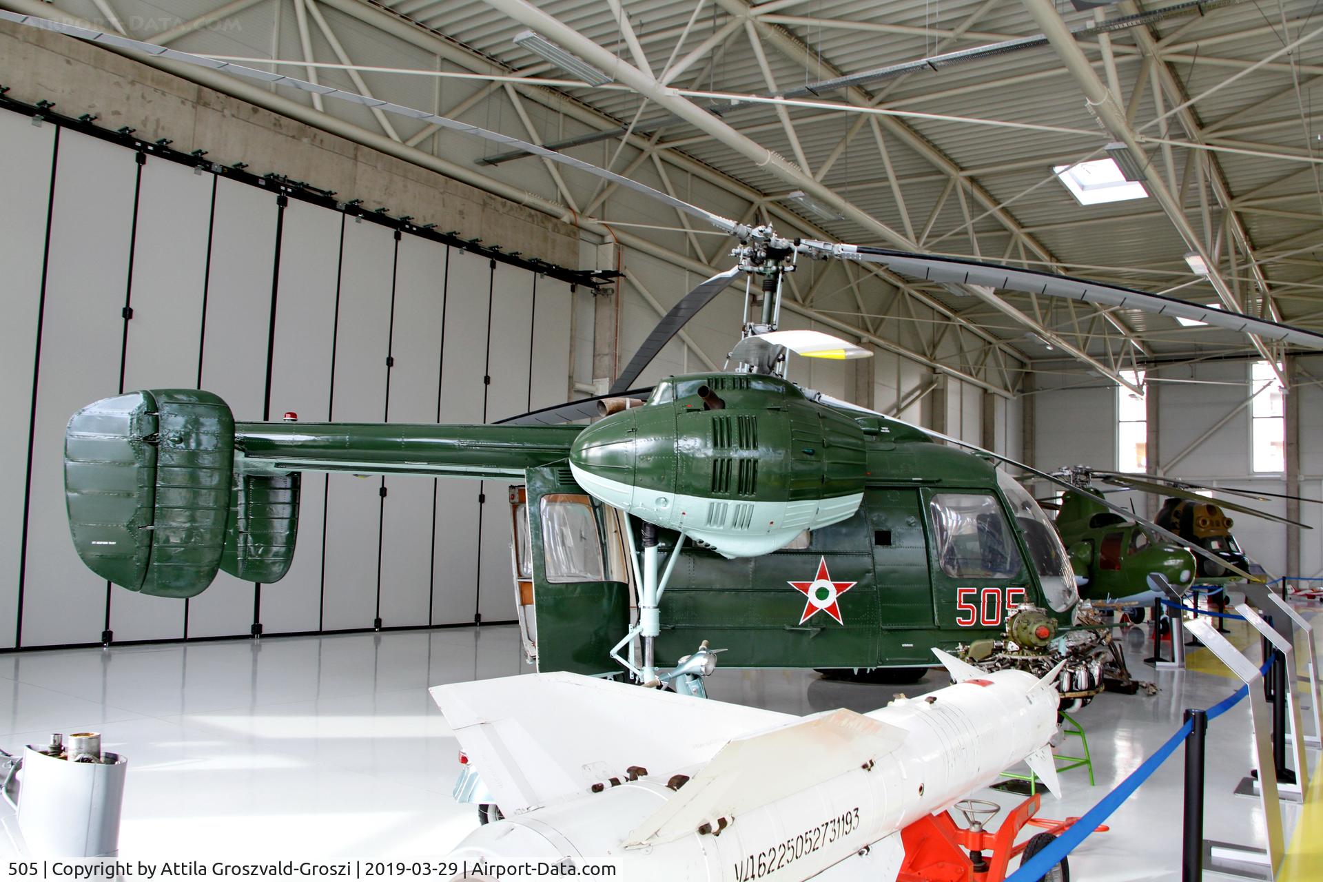 505, 1970 Kamov Ka-26 Hoodlum C/N 7001505, RepTár. Szolnok aviation history museum, Hungary