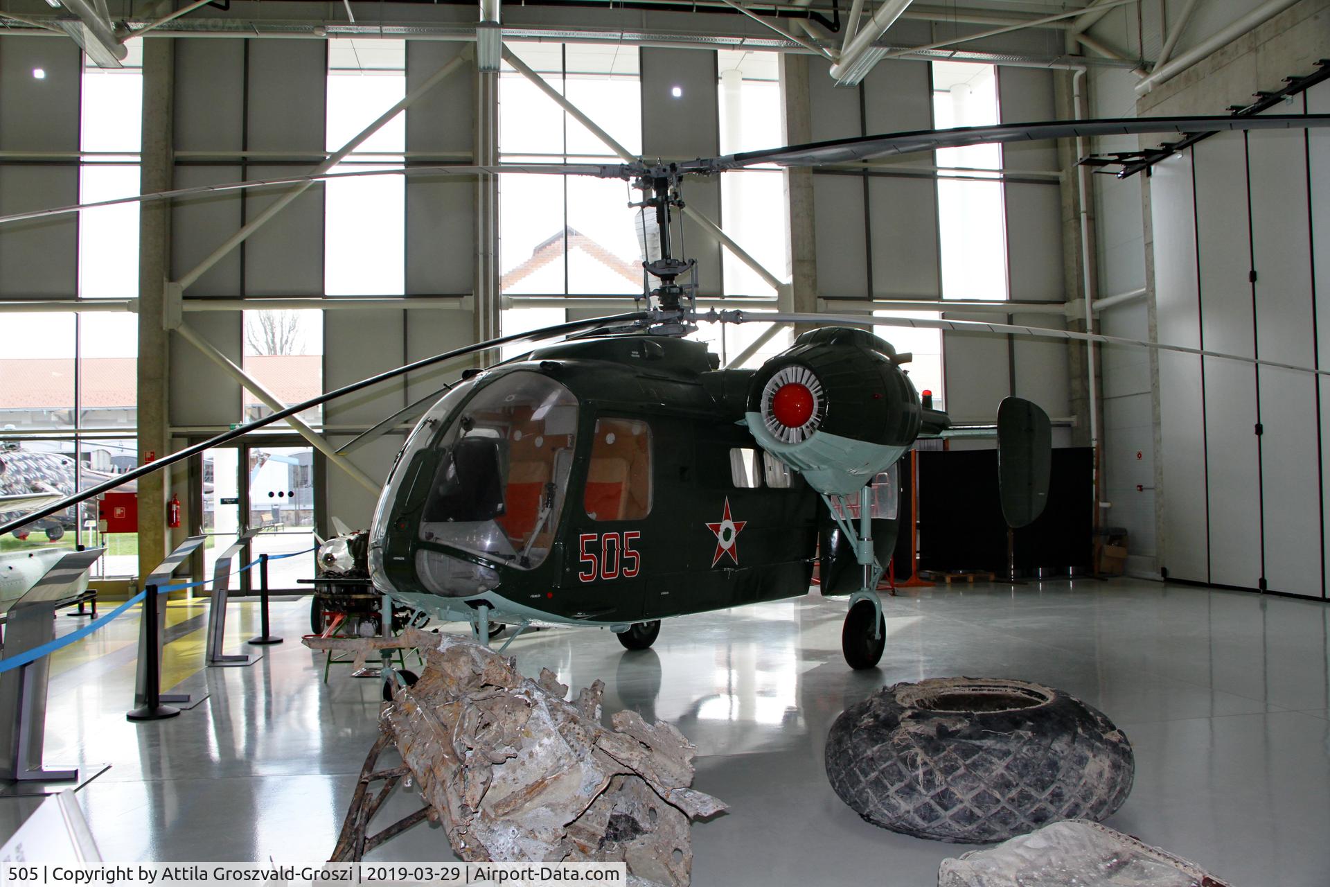 505, 1970 Kamov Ka-26 Hoodlum C/N 7001505, RepTár. Szolnok aviation history museum, Hungary
