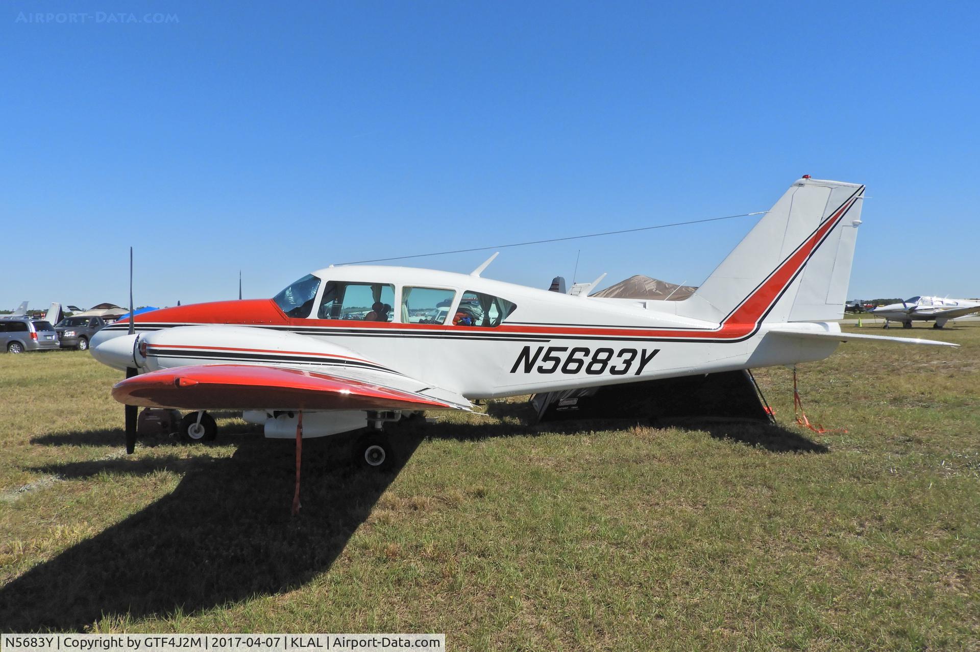 N5683Y, 1965 Piper PA-23-250 C/N 27-2799, N5683Y  at Sun 'n Fun, Lakeland 7.4.17