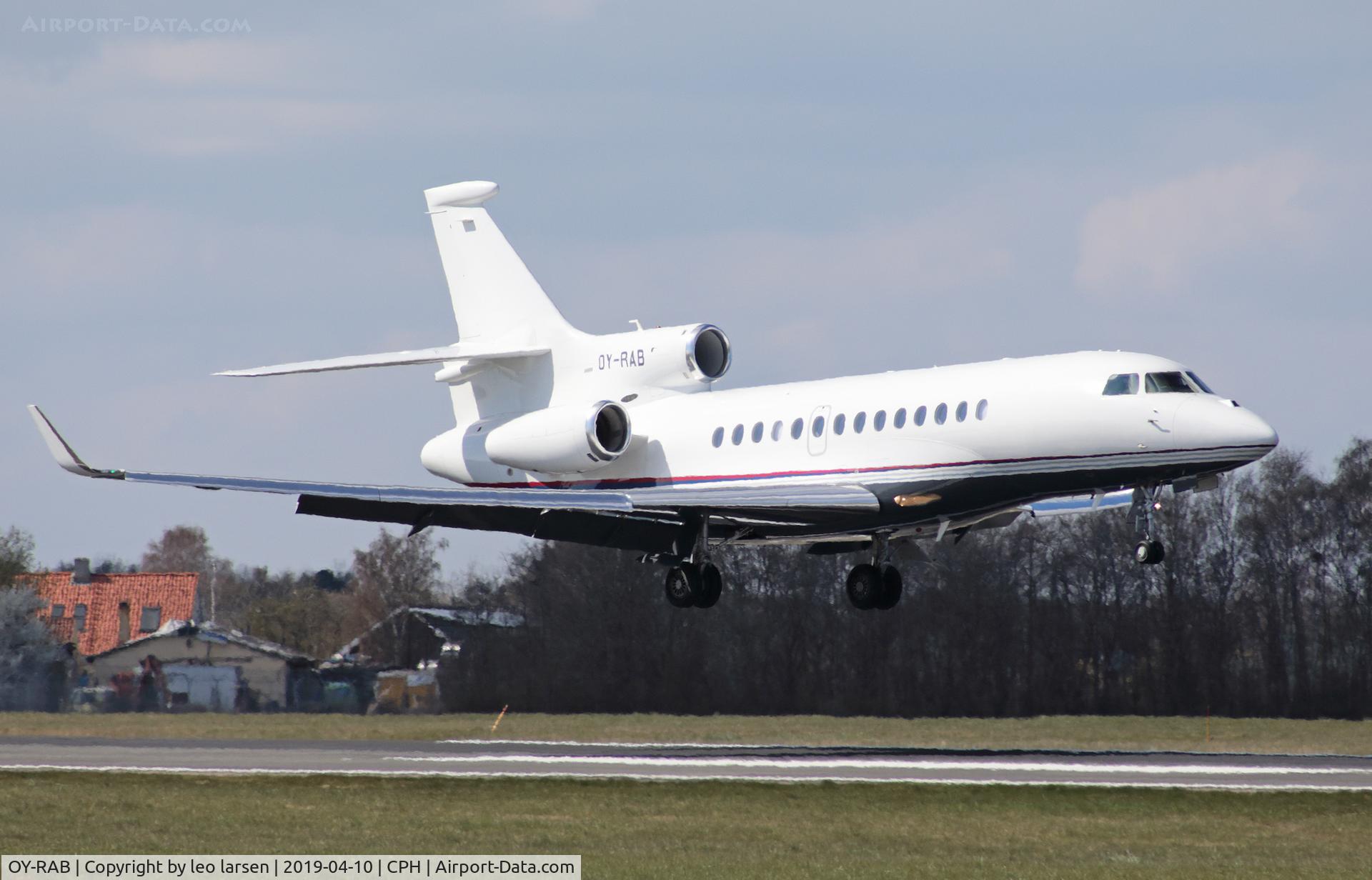 OY-RAB, 2009 Dassault Falcon 7X C/N 078, Copenhagen 10.4.2019