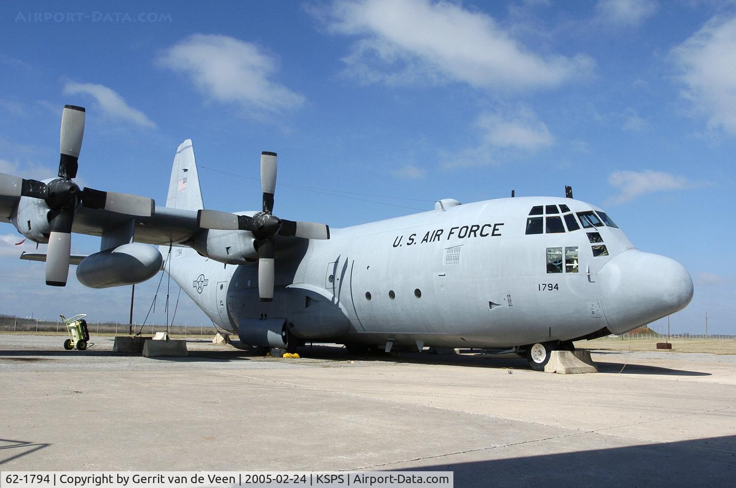 62-1794, Lockheed C-130E Hercules C/N 3744, as GC-130E with ST code on the tail