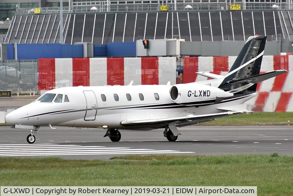 G-LXWD, 2007 Cessna 560XL Citation XLS C/N 560-5760, Linin gup R/W 28