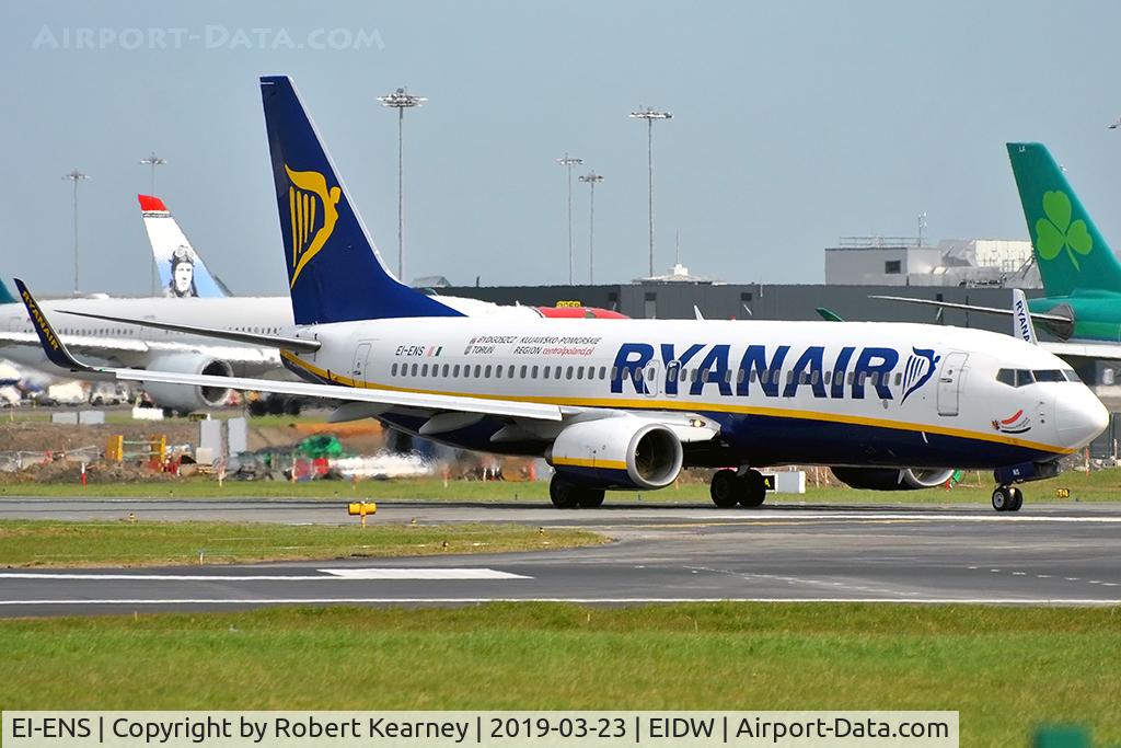 EI-ENS, 2010 Boeing 737-8AS C/N 40307, Approaching the holding point for R/W 28