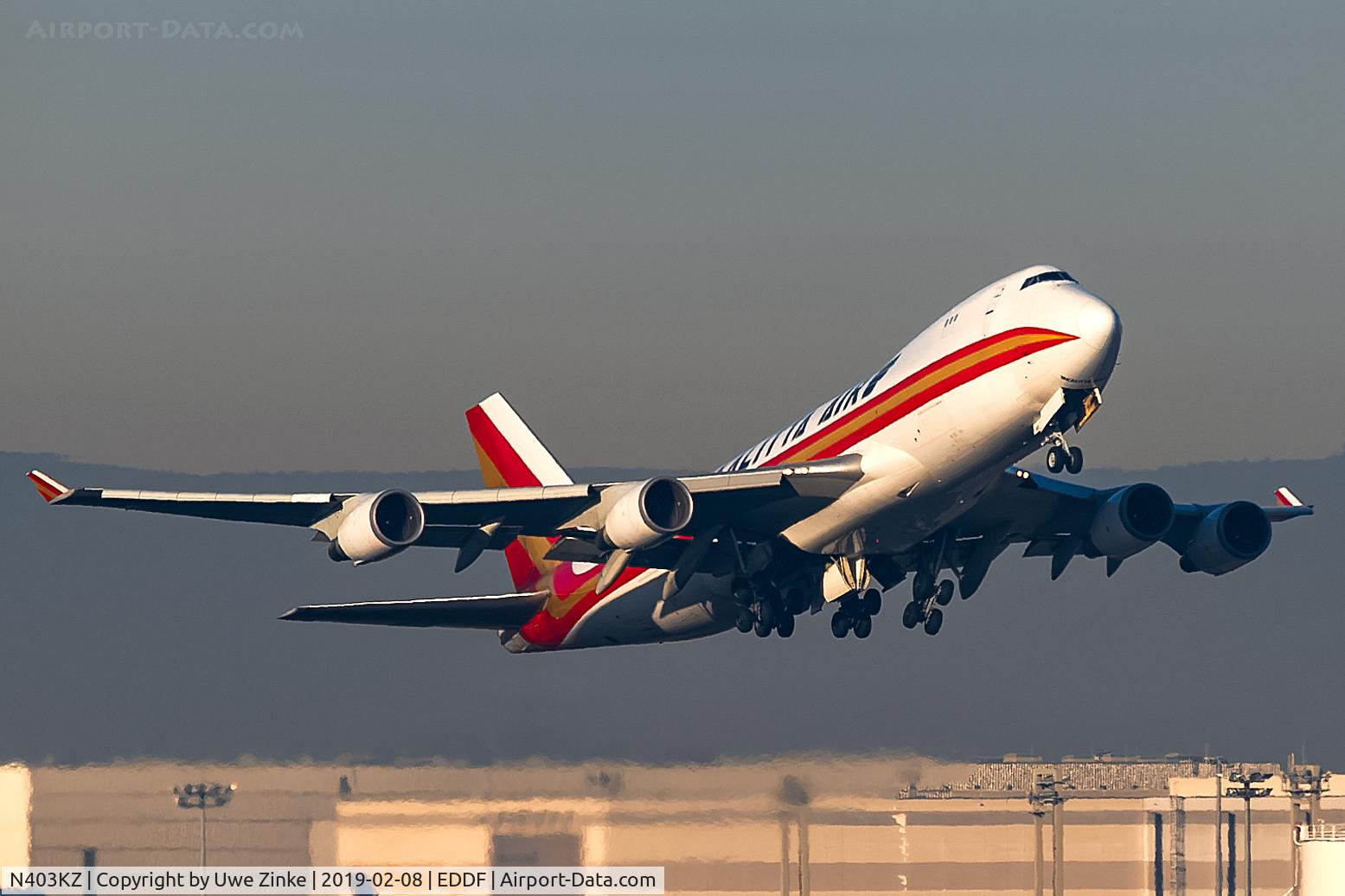 N403KZ, 2006 Boeing 747-481F C/N 34018, early morning