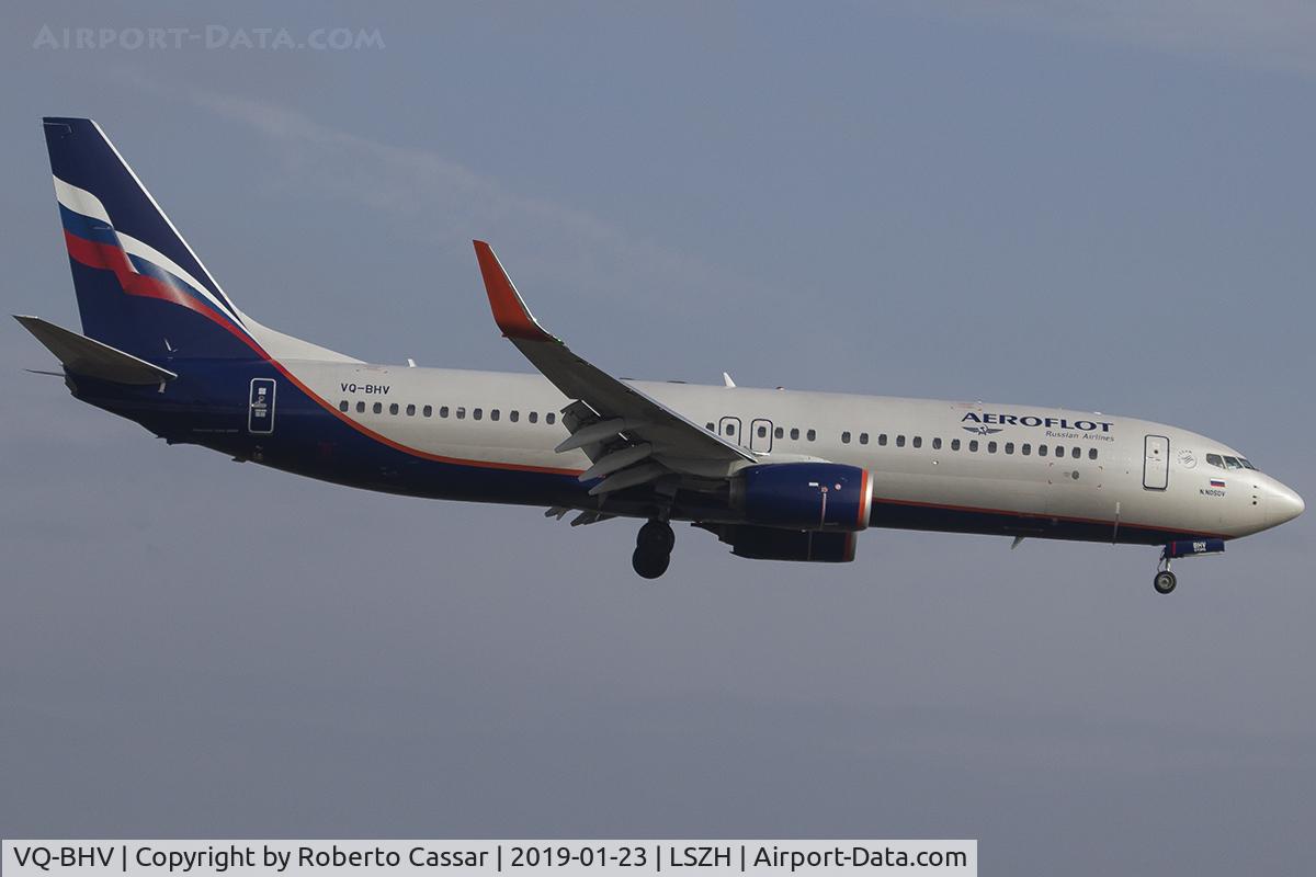 VQ-BHV, 2018 Boeing 737-8LJ C/N 41237, Zurich - Kloten