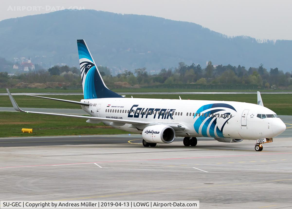 SU-GEC, 2012 Boeing 737-866 C/N 40801, New charter airline in Graz.
