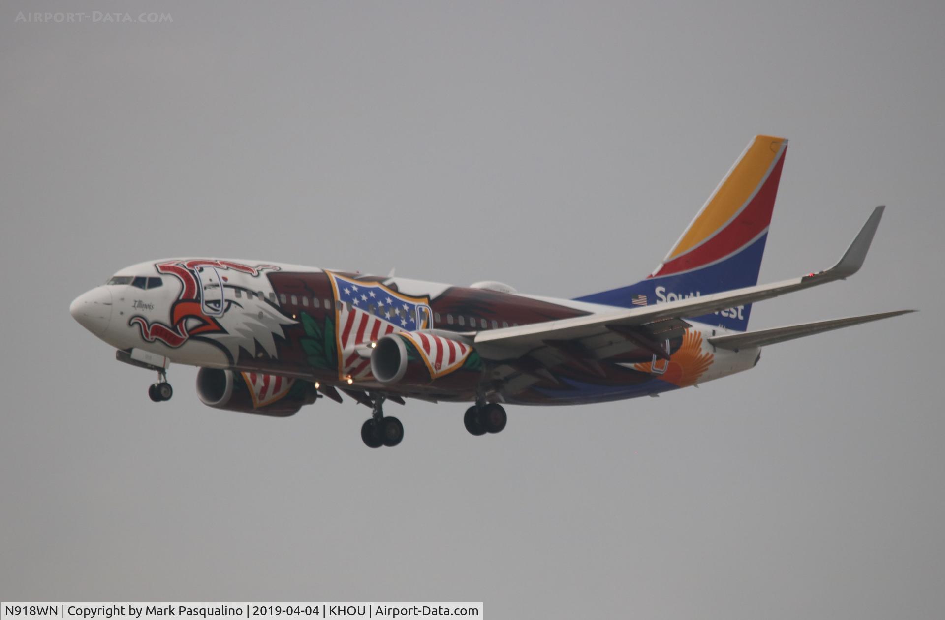 N918WN, 2008 Boeing 737-7H4 C/N 29843, Boeing 737-7H4