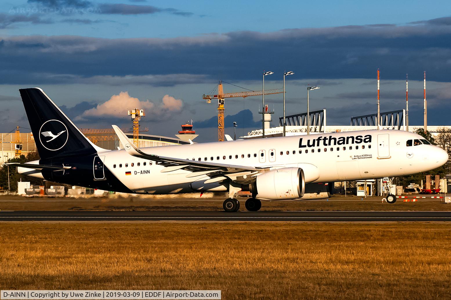D-AINN, 2018 Airbus A320-271N C/N 8491, In front of the 