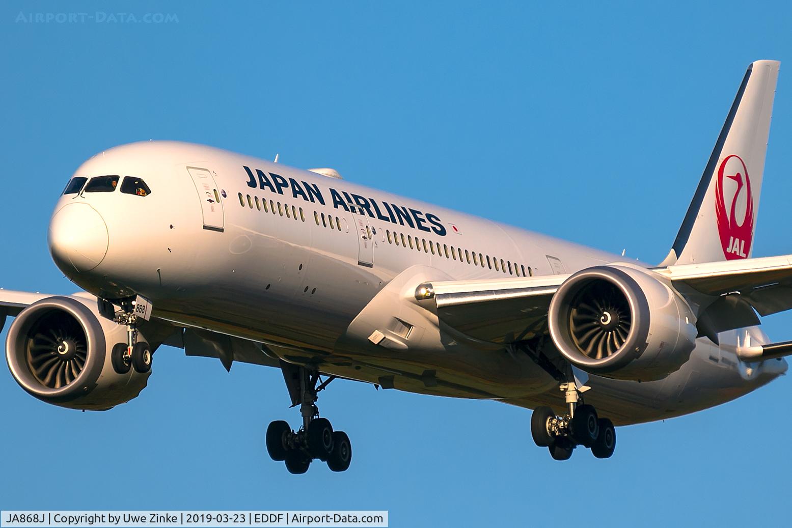 JA868J, 2017 Boeing 787-9 Dreamliner Dreamliner C/N 34845, short final