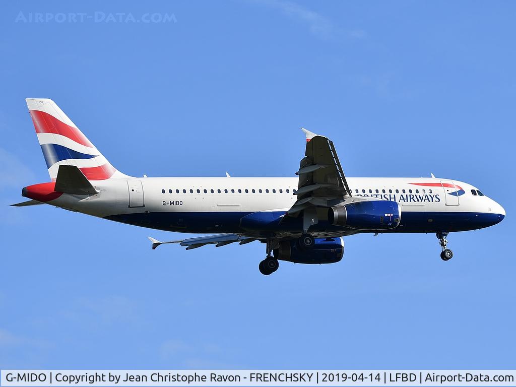 G-MIDO, 2002 Airbus A320-232 C/N 1987, BA2788 from London LGW landing runway 23