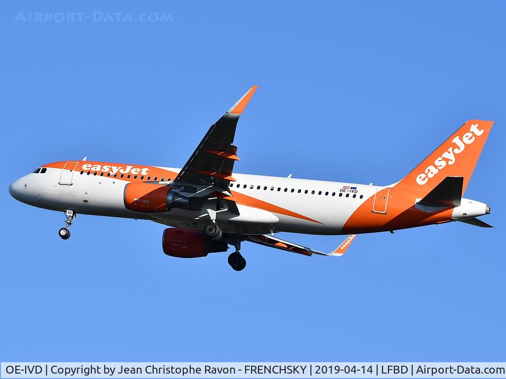OE-IVD, 2016 Airbus A320-214 C/N 7183, easyJet Europe U21371 from Geneva (GVA) landing runway 05