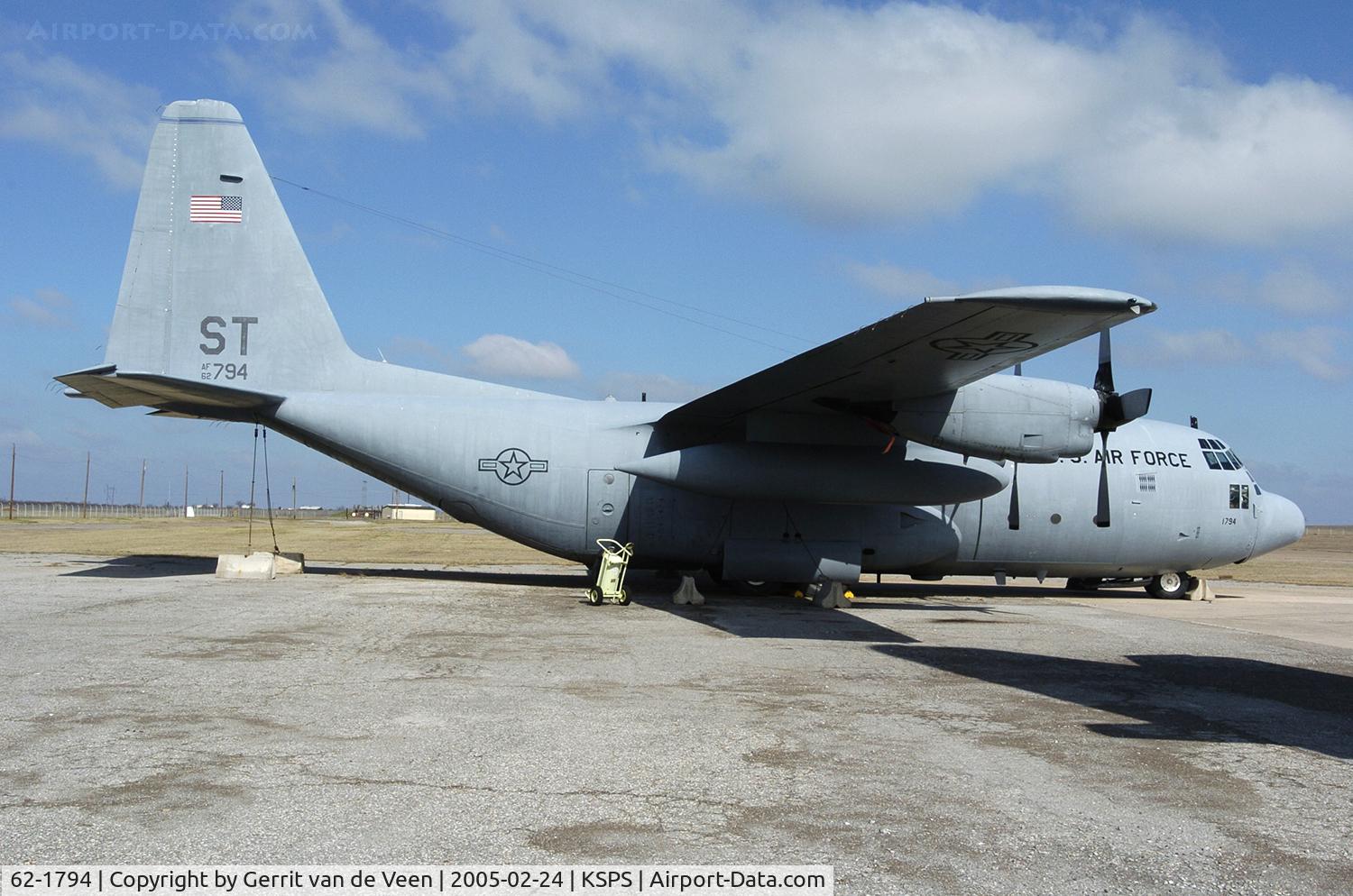 62-1794, Lockheed C-130E Hercules C/N 3744, Sheppard as GC130E