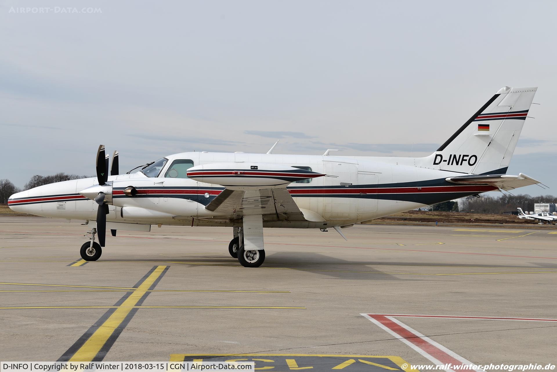 D-INFO, 1981 Piper PA-31T2 Cheyenne IIXL C/N 31T-8166031, Piper PA-31T2 Cheyenne 2XL - Private - 31T-8166031 - D-INFO - 15.03.2018 - CGN