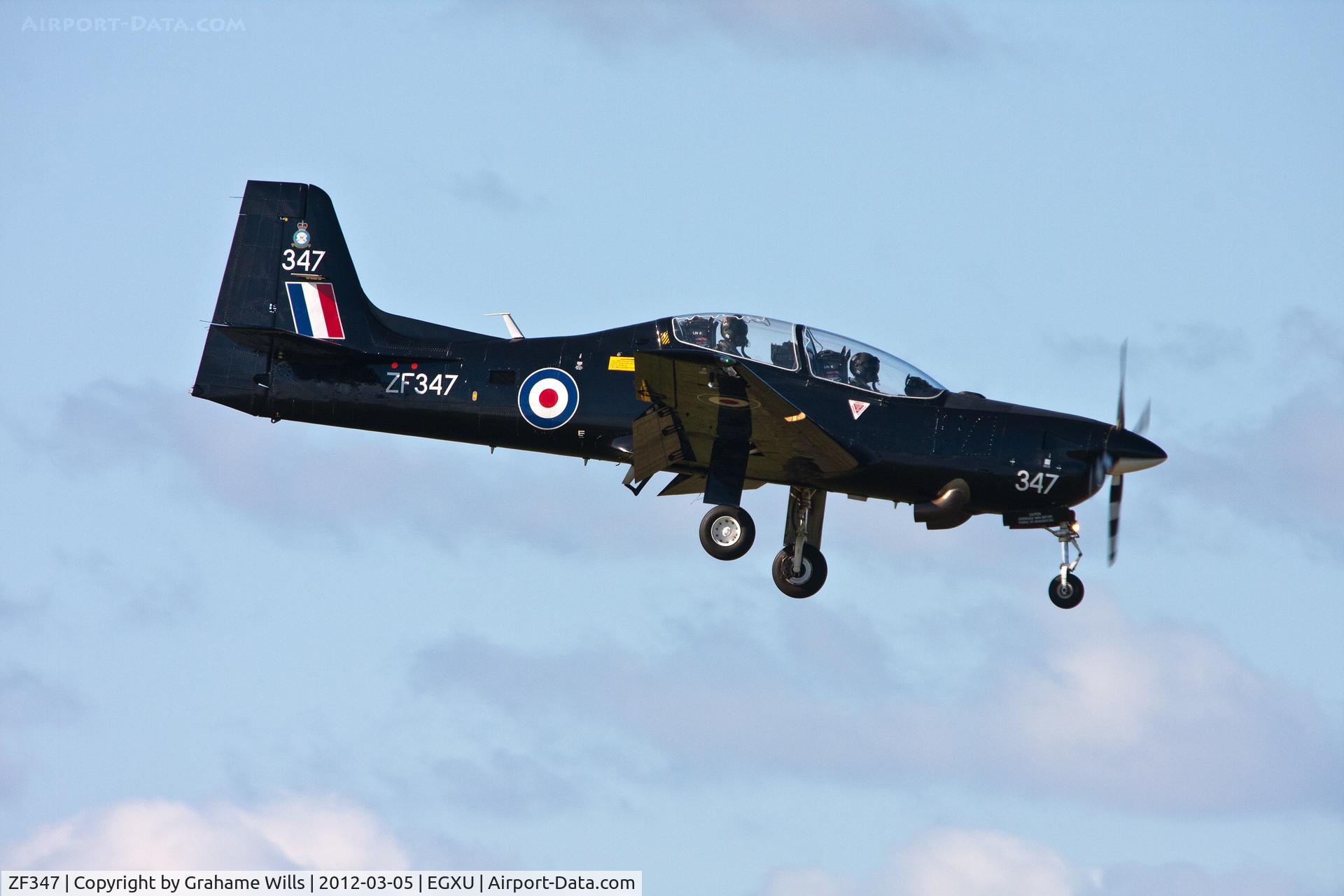 ZF347, Short S-312 Tucano T1 C/N S111/T82, Shorts Tucano T1 ZF347 1 FTS RAF, Linton-on-Ouse 5/3/12