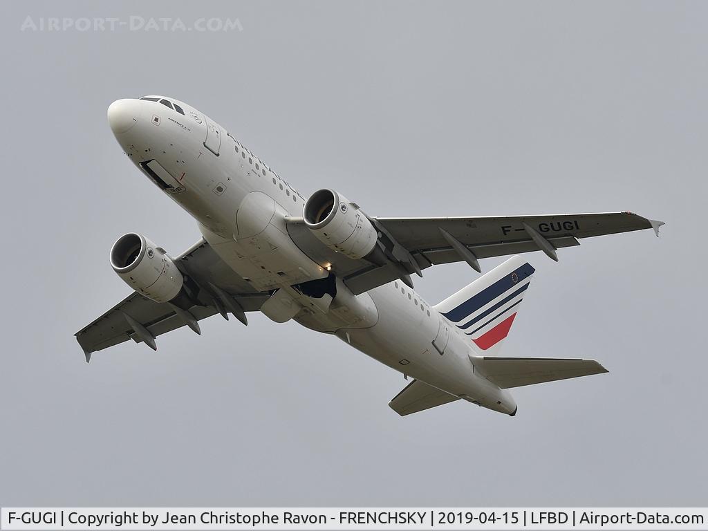 F-GUGI, 2004 Airbus A318-111 C/N 2350, AF6277 to Paris Orly take off runway 11