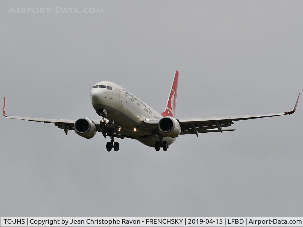 TC-JHS, 2013 Boeing 737-8F2 C/N 40991, landing runway 11 Turkish Airlines TK 1389 from Istanbul