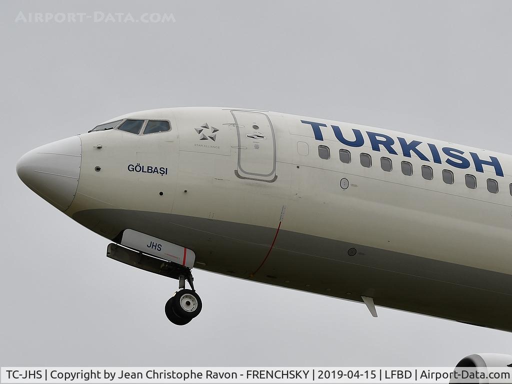 TC-JHS, 2013 Boeing 737-8F2 C/N 40991, landing runway 11 Turkish Airlines TK 1389 from Istanbul