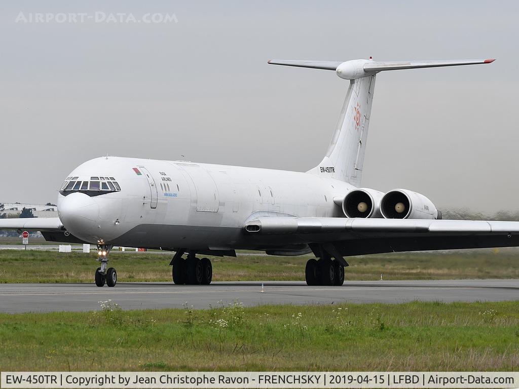 EW-450TR, 1985 Ilyushin Il-62MF C/N 4546257, Rada Airlines departure runway 05 (fret Médecins Sans Frontières)