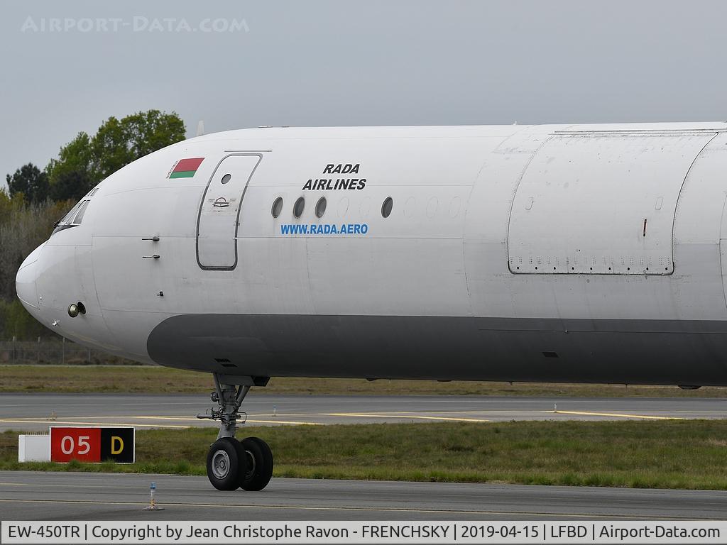 EW-450TR, 1985 Ilyushin Il-62MF C/N 4546257, Rada Airlines departure runway 05 (fret Médecins Sans Frontières)