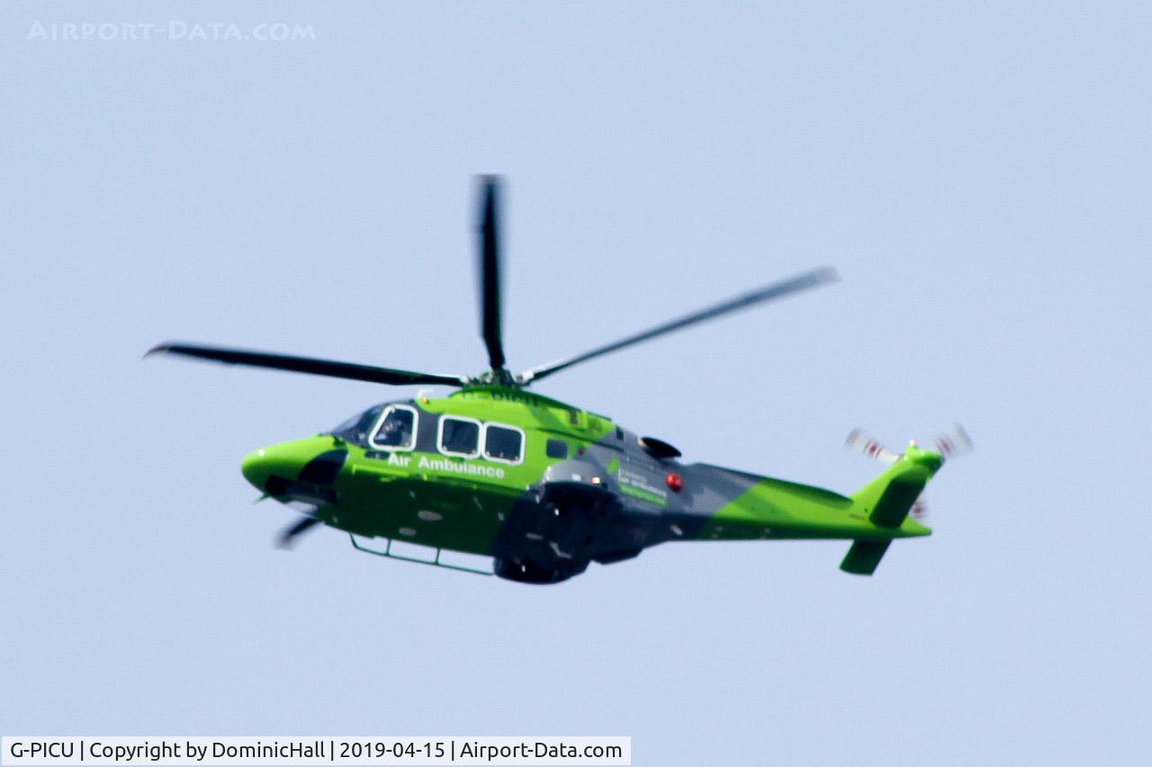 G-PICU, 2017 Leonardo AW169 C/N 69055, Flying over Bristol