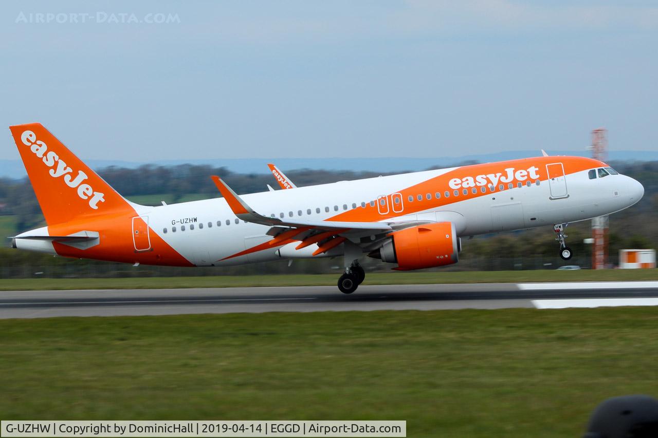 G-UZHW, 2019 Airbus A320-251N C/N 8759, Landing RWY 09