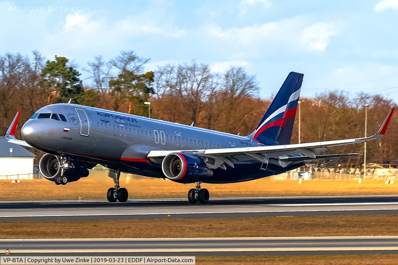 VP-BTA, 2017 Airbus A320-214 C/N 7836, new runway