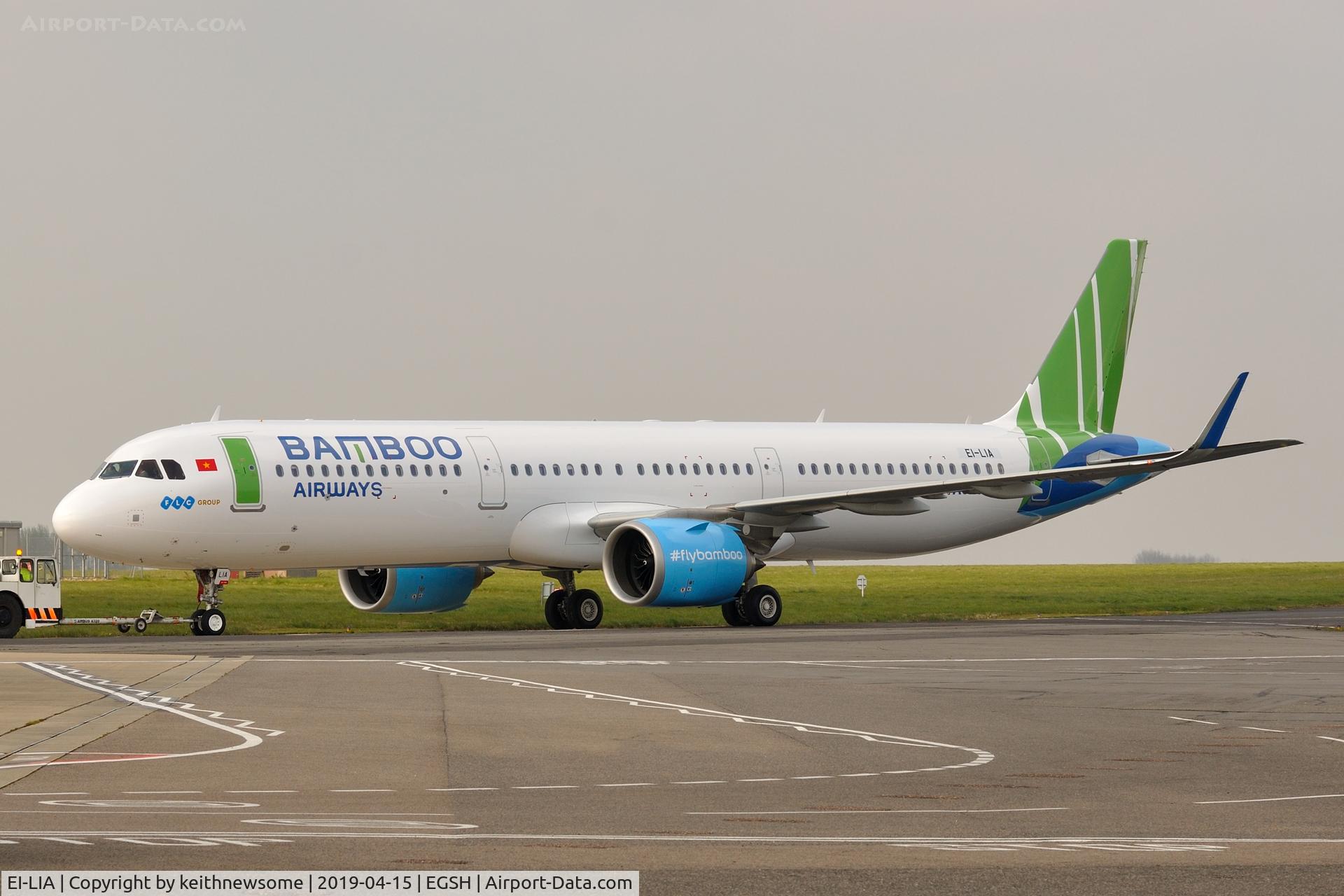 EI-LIA, 2018 Airbus A321-251N C/N 8260, Removed from spray shop with Bamboo Airways colour scheme.