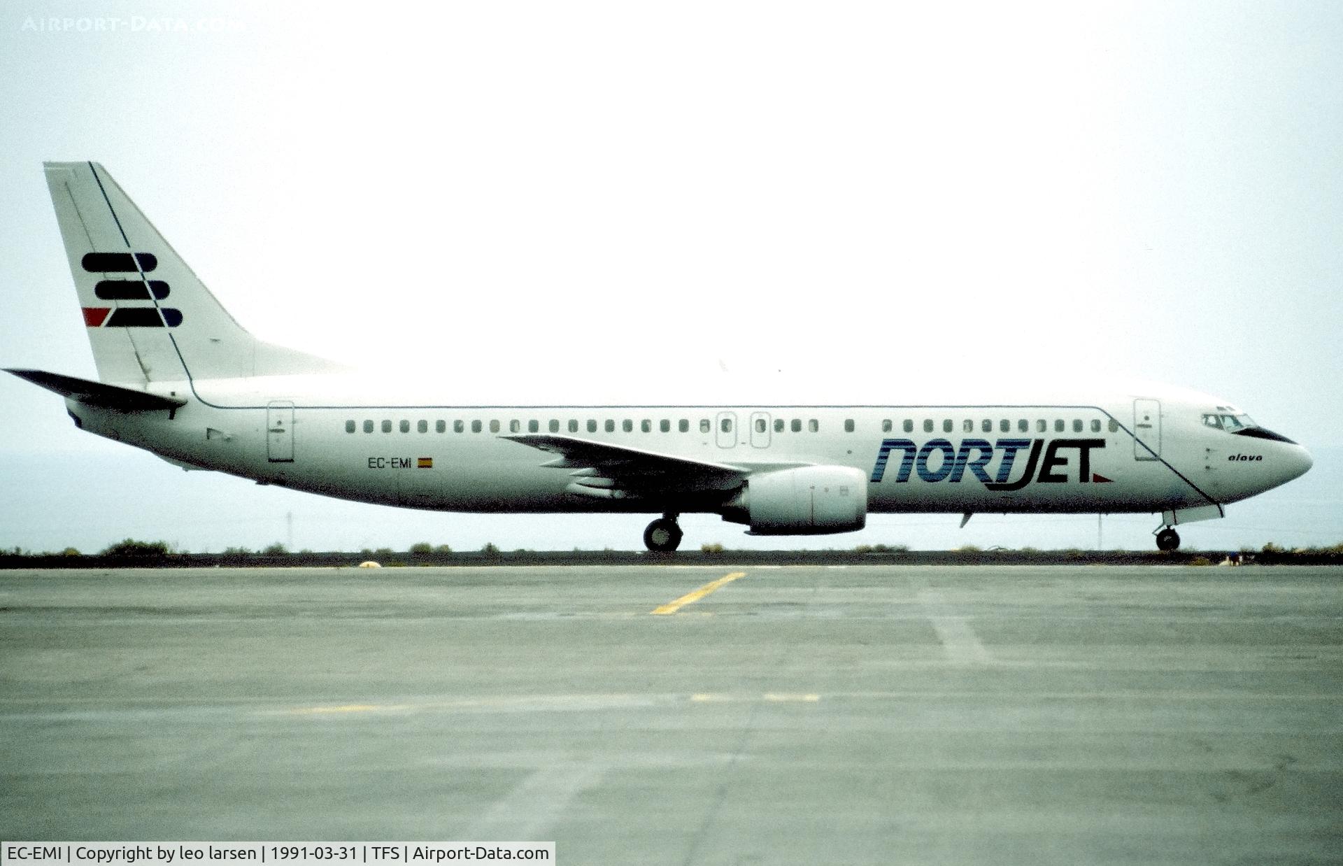 EC-EMI, 1989 Boeing 737-4YO C/N 23979, Tenerife 31.3.1991