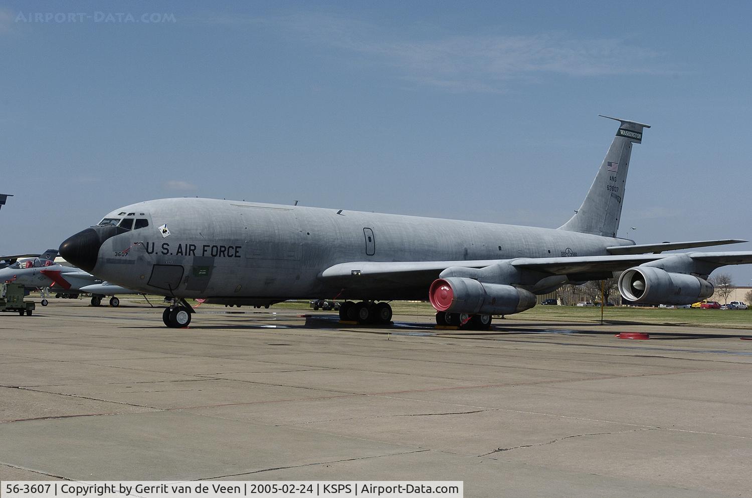 56-3607, 1957 Boeing KC-135E Stratotanker C/N 17356, Washington ANG at Sheppard