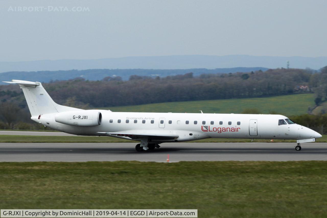 G-RJXI, 2001 Embraer EMB-145EP (ERJ-145EP) C/N 145454, Departing RWY 09