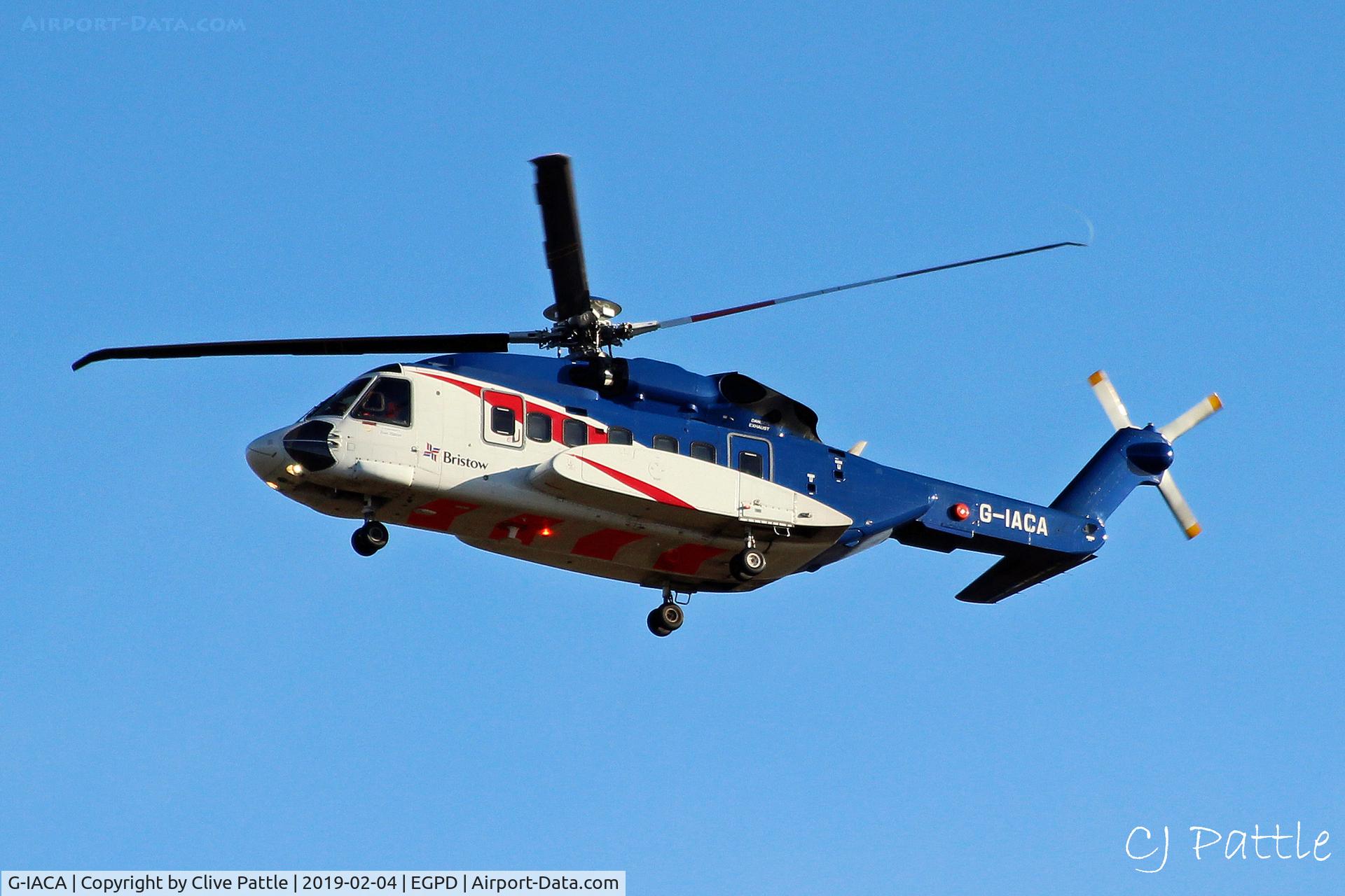 G-IACA, 2007 Sikorsky S-92A C/N 920050, On duty at Aberdeen