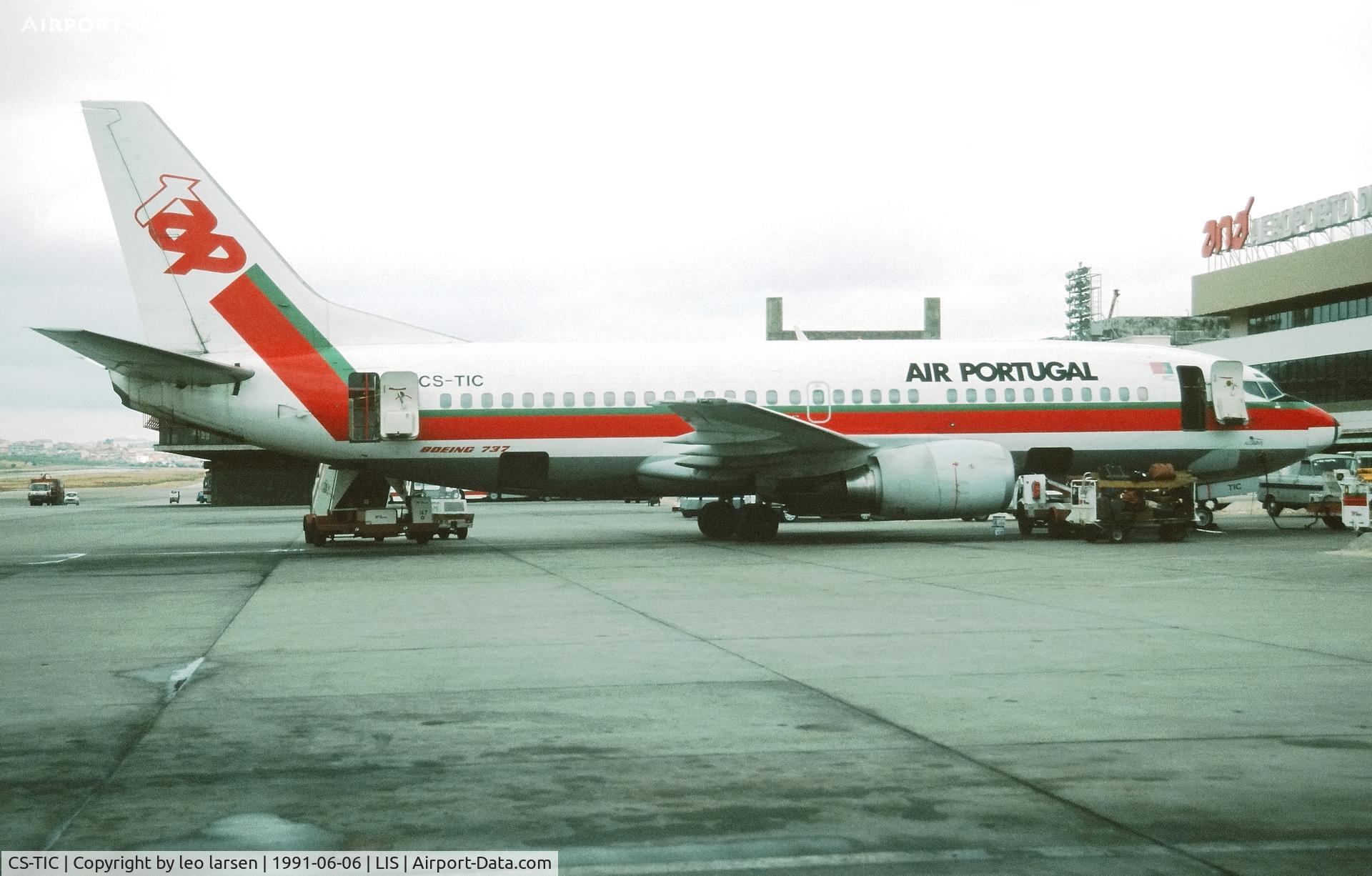 CS-TIC, 1989 Boeing 737-382 C/N 24366, Lisbon 6.6.1991