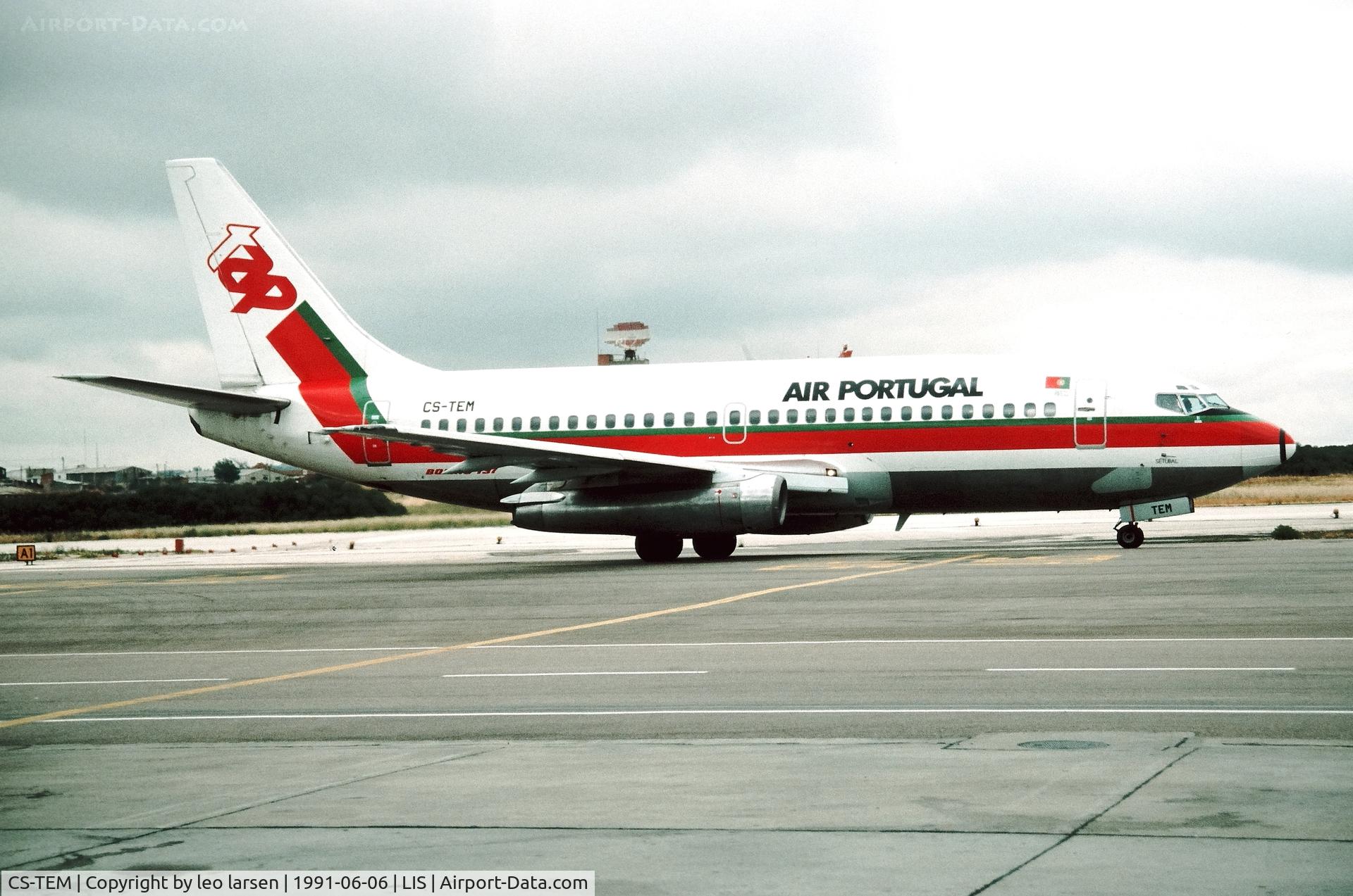 CS-TEM, 1983 Boeing 737-282 C/N 23043, Lisbon 6.6.1991