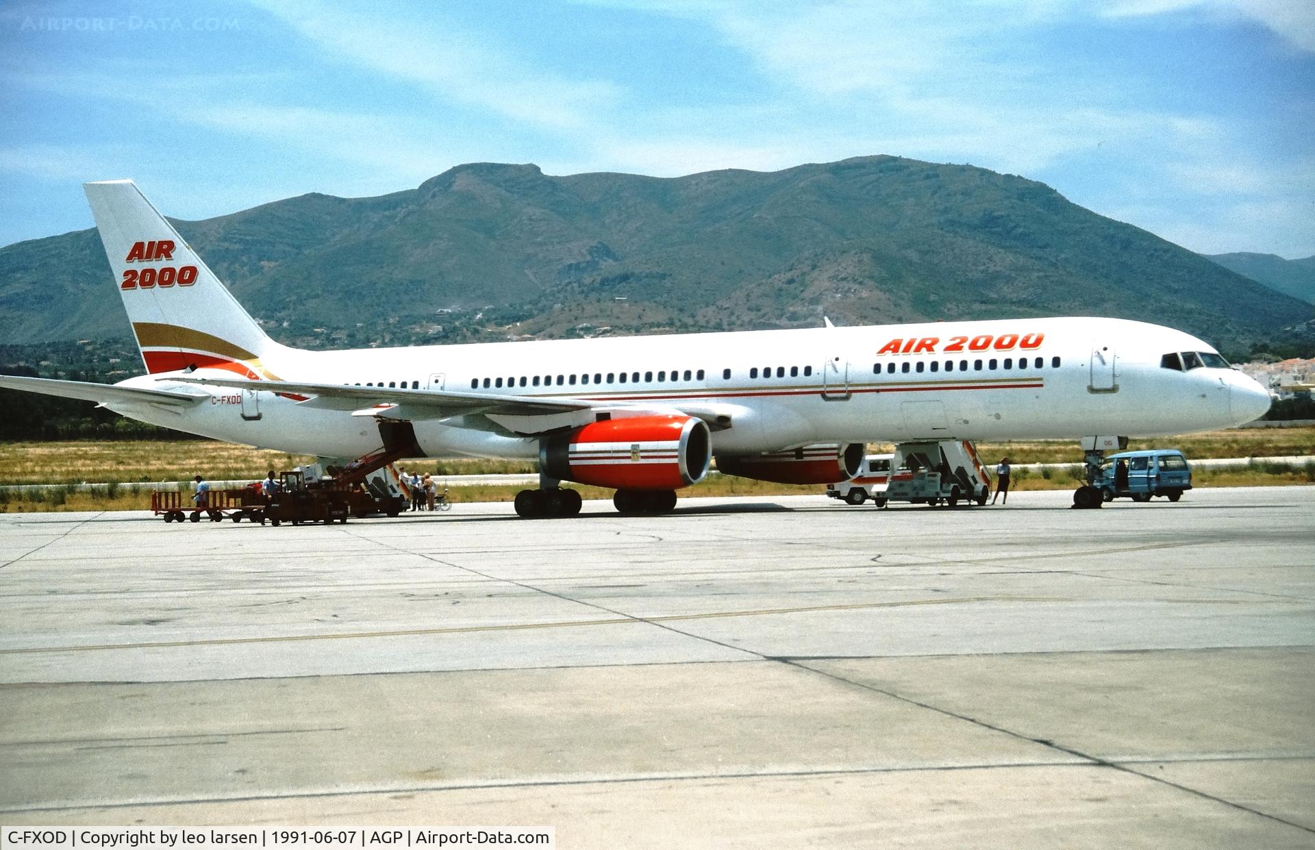 C-FXOD, 1988 Boeing 757-28A C/N 24235, Malaga 7.6.1991