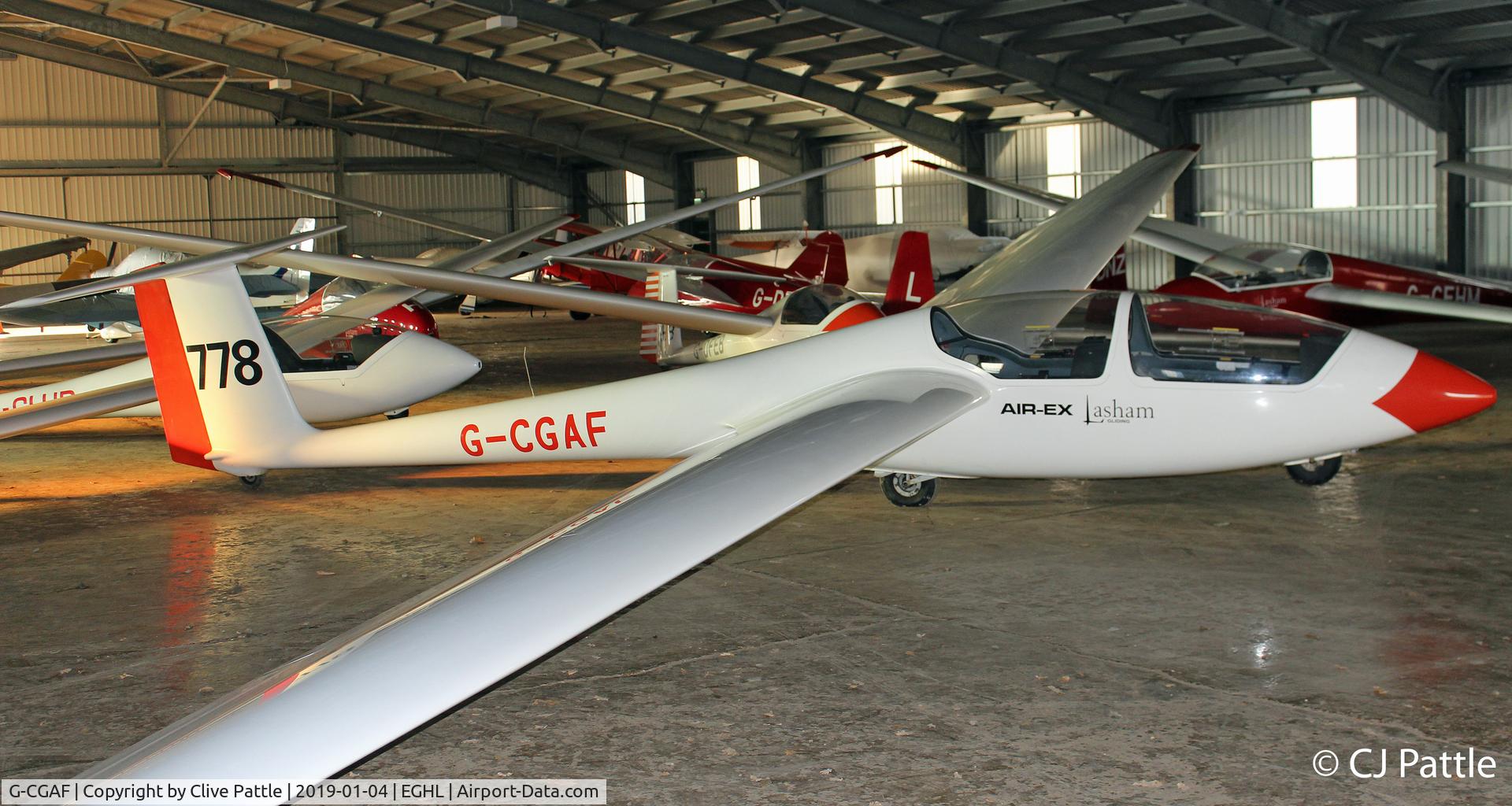 G-CGAF, 1984 Schleicher ASK-21 C/N 21152, Hangared @ Lasham