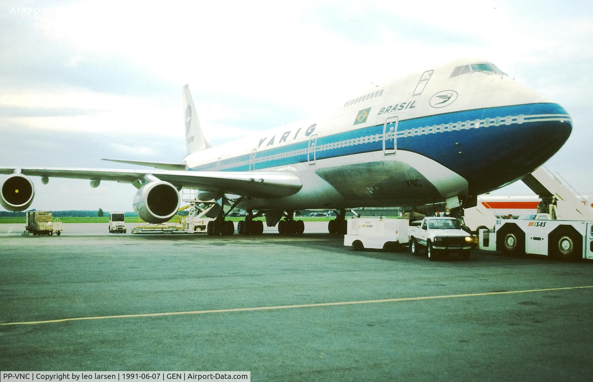 PP-VNC, 1980 Boeing 747-2L5B C/N 22107, Oslo Gardermoen 7.6.19991