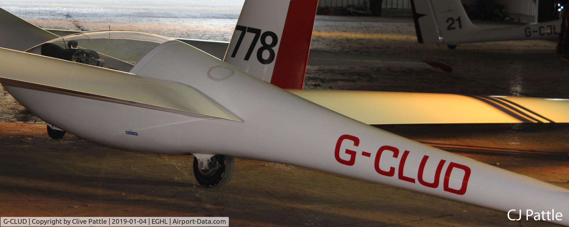 G-CLUD, 1986 Grob G-102 Club Astir IIIB C/N 5652CB, Hangared @ Lasham