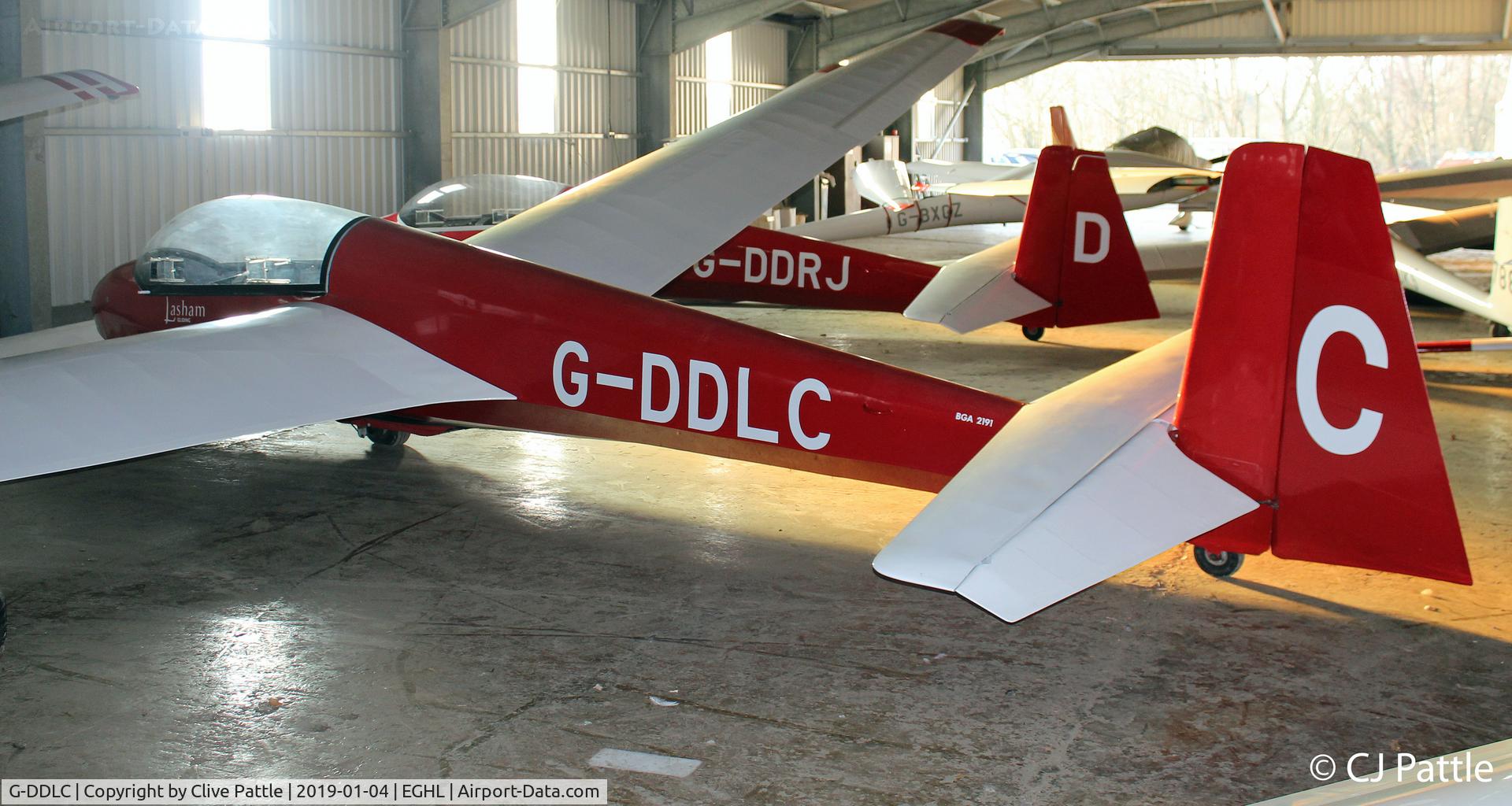 G-DDLC, 1976 Schleicher ASK-13 C/N 13549, Hangared @ Lasham