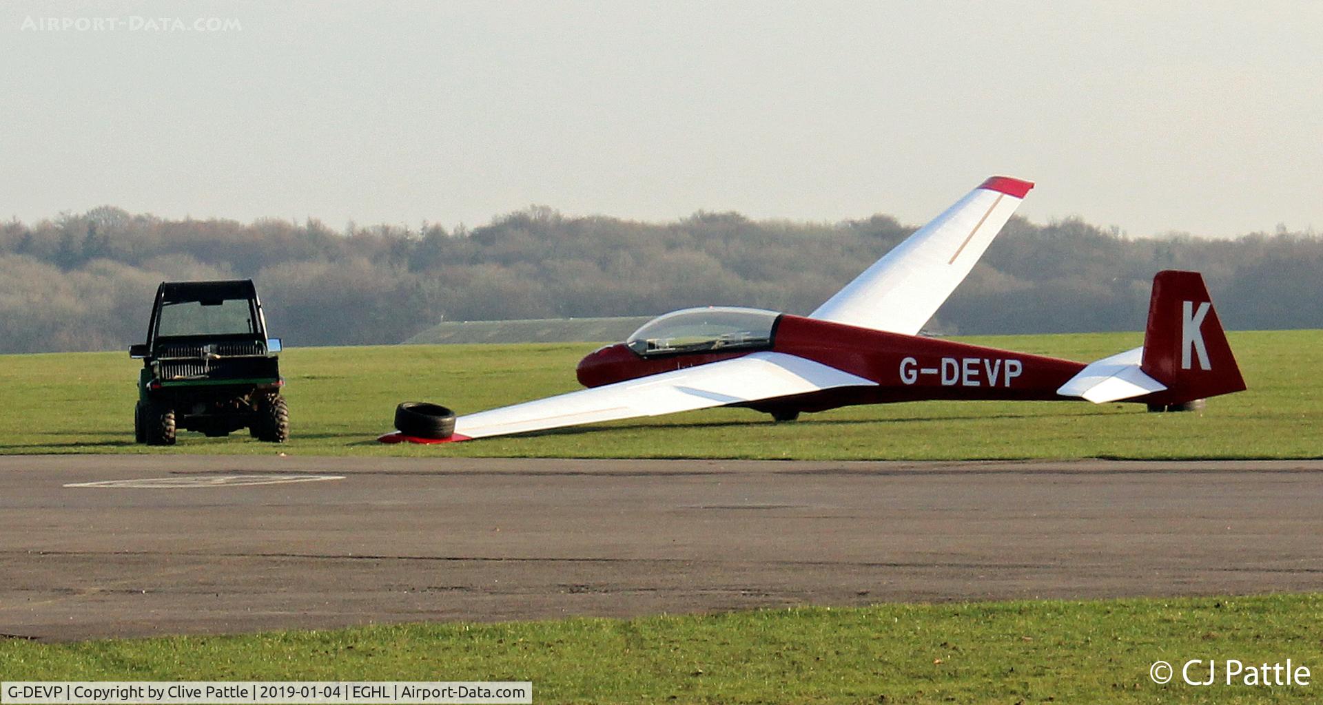 G-DEVP, 1984 Schleicher ASK-13 C/N 13638AB, In action @ Lasham